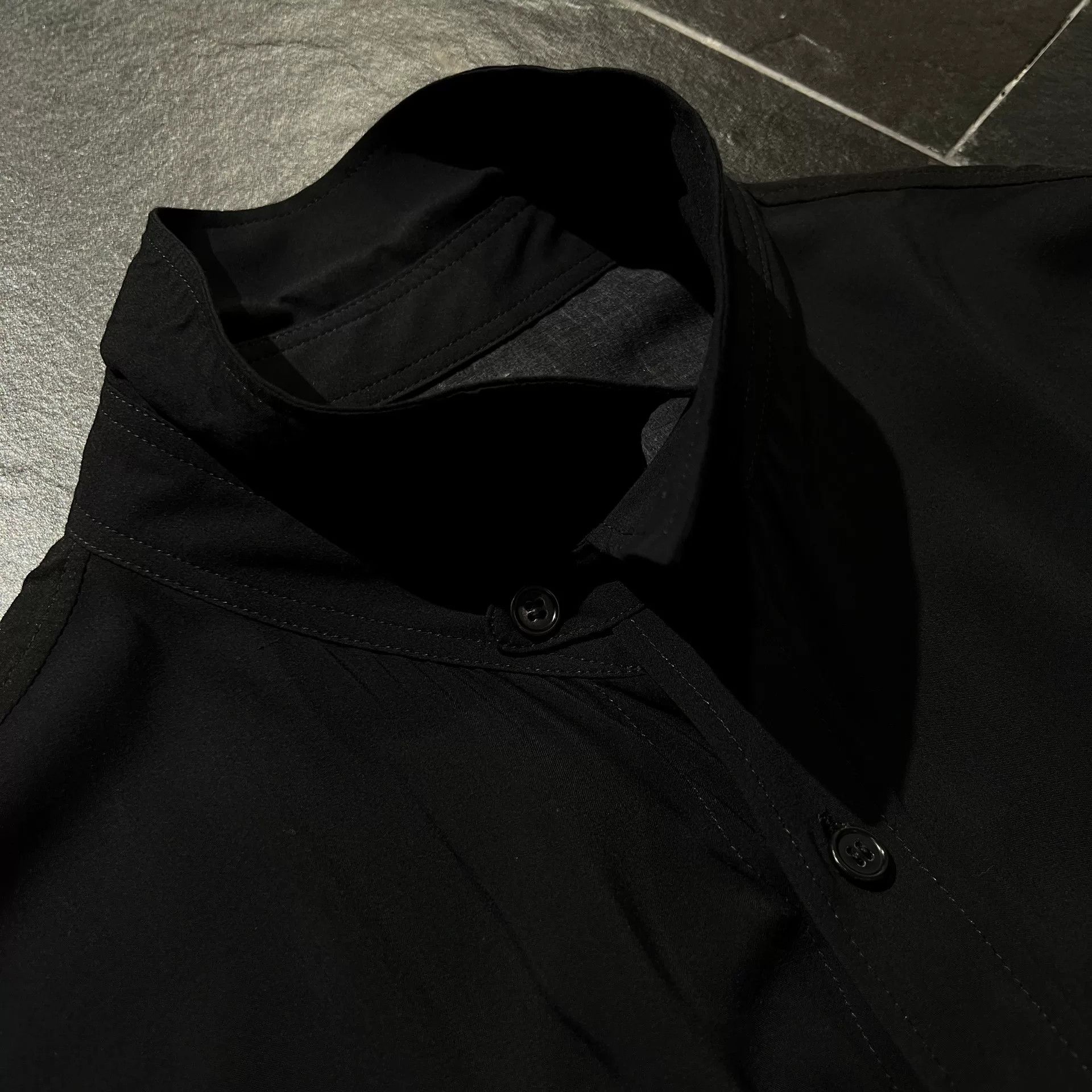 Yohji Yamamoto Yohji Yamamoto Black Scandal Long Shirt Size US M / EU 48-50 / 2 - 5 Thumbnail
