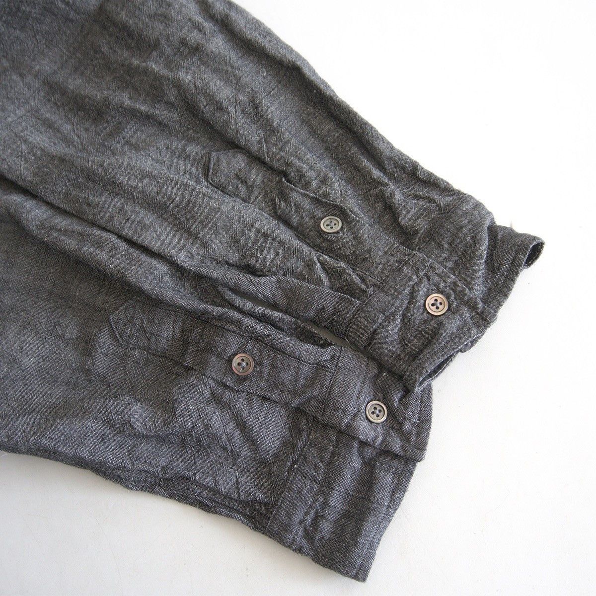 PORTER CLASSIC Roll Up Bamboo Linen Shirt Size XL