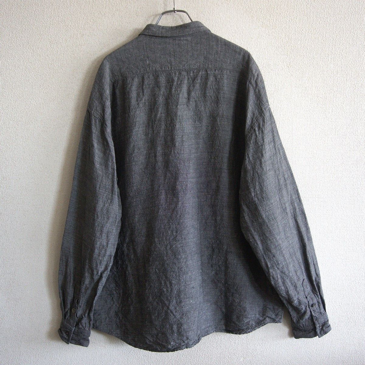 PORTER CLASSIC Roll Up Bamboo Linen Shirt Size XL