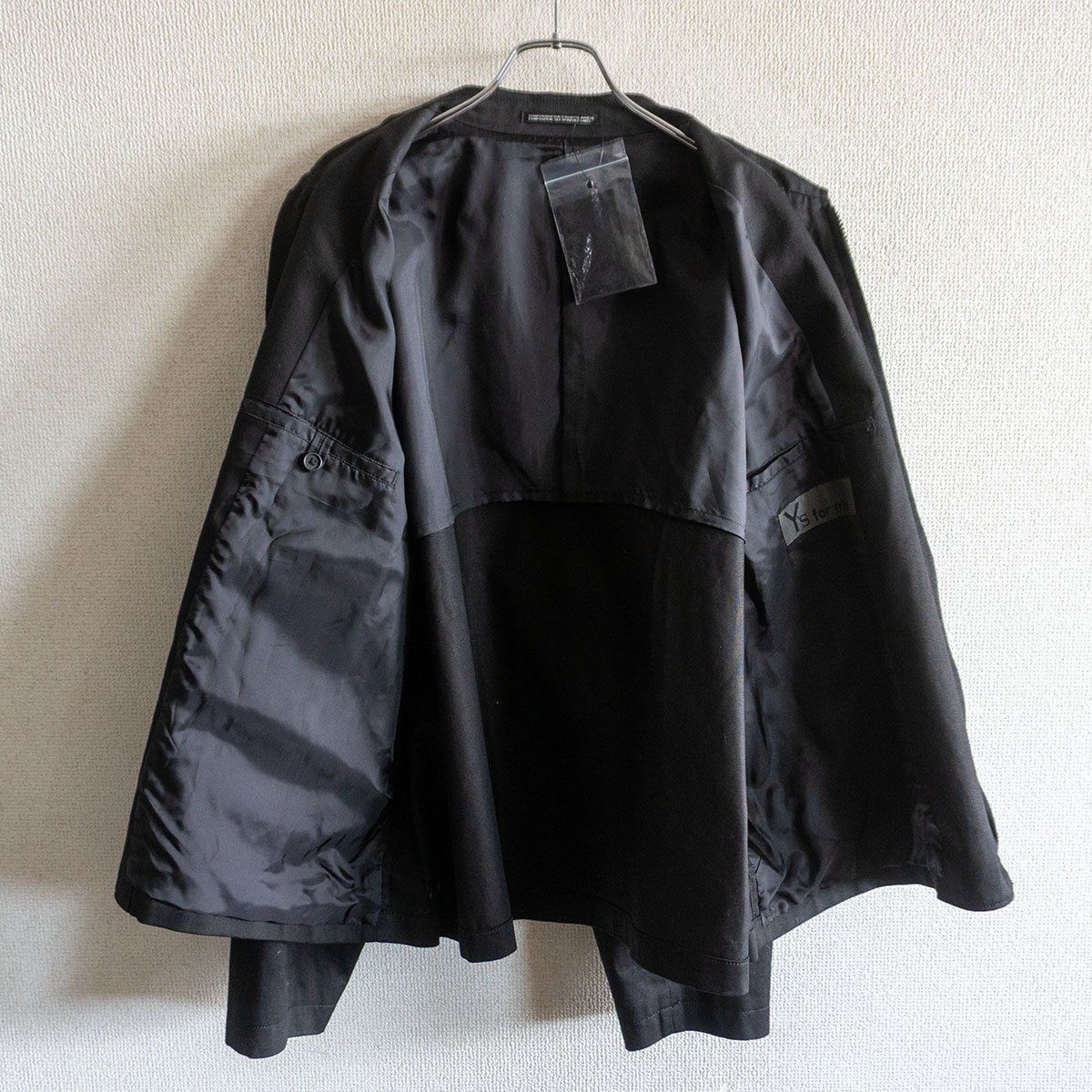 Yohji Yamamoto Black Short Zip Jacket