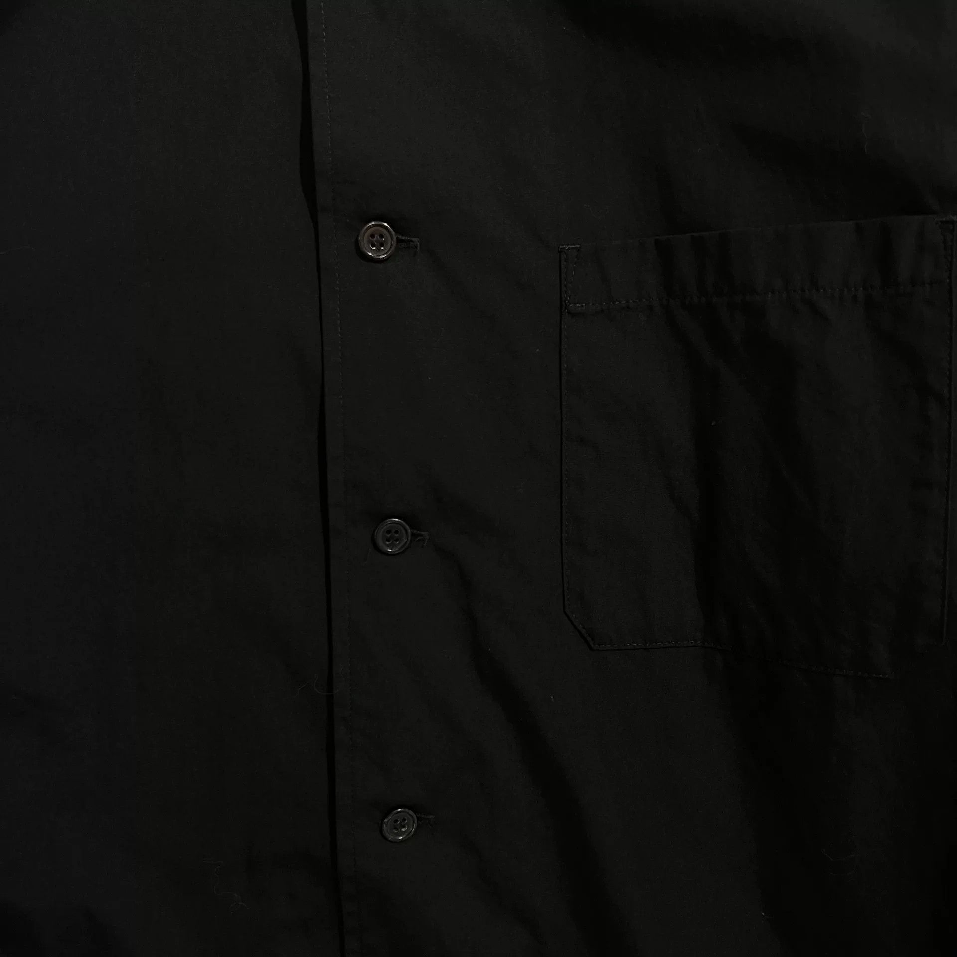 Yohji Yamamoto Yohji Yamamoto Black Scandal 20SS Graphic Shirt Size US M / EU 48-50 / 2 - 4 Thumbnail