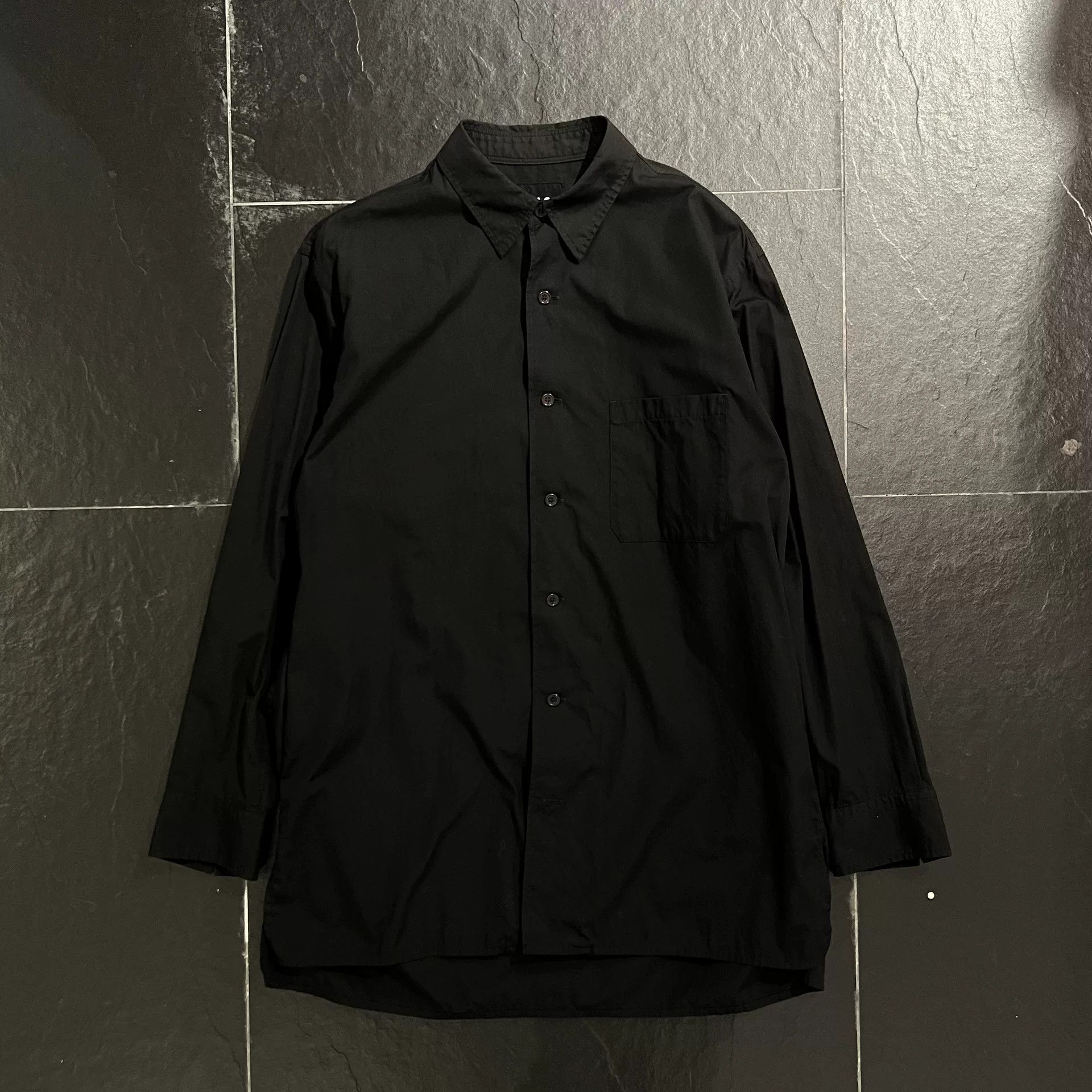 Yohji Yamamoto Yohji Yamamoto Black Scandal 20SS Graphic Shirt Size US M / EU 48-50 / 2 - 2 Thumbnail