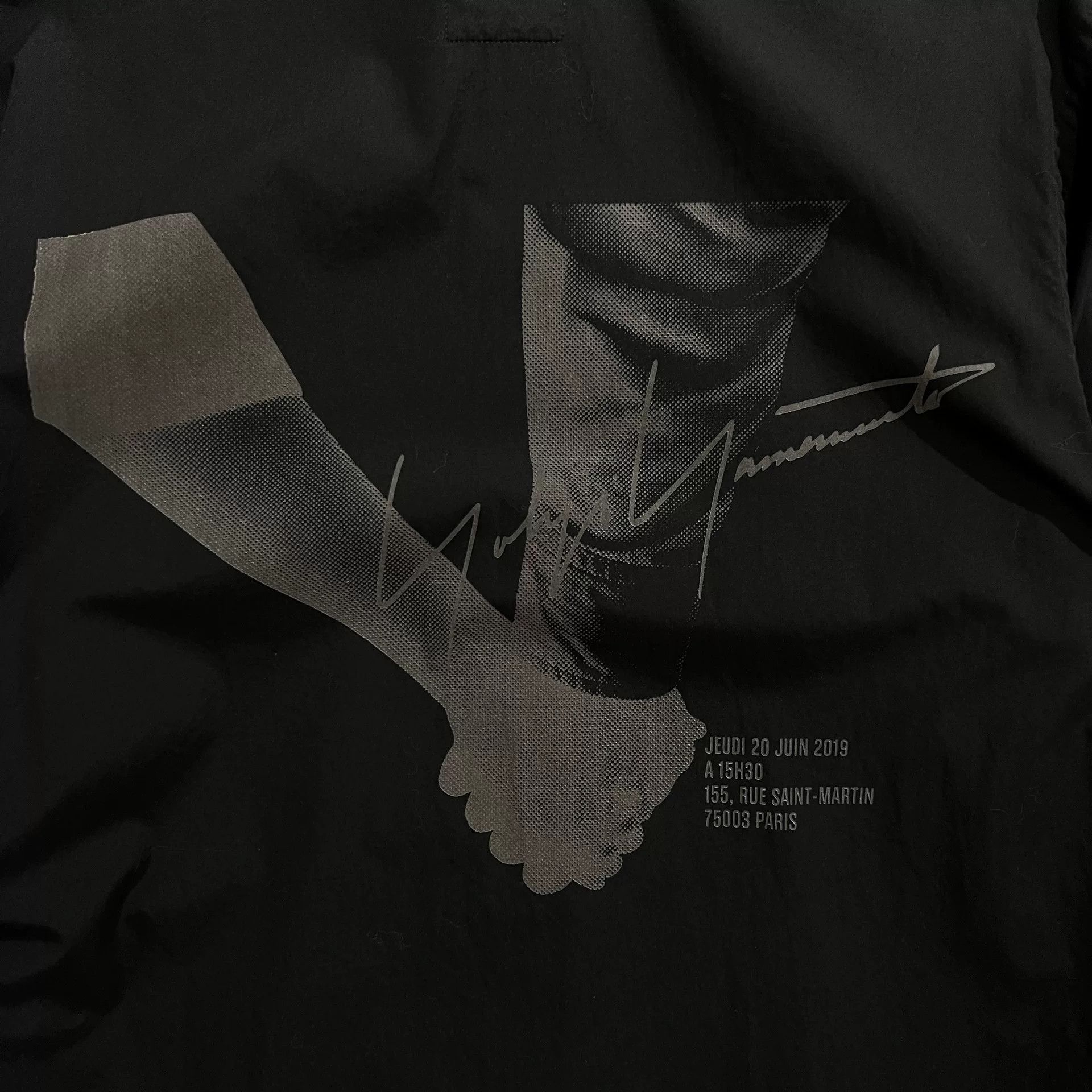 Yohji Yamamoto Yohji Yamamoto Black Scandal 20SS Graphic Shirt Size US M / EU 48-50 / 2 - 3 Thumbnail