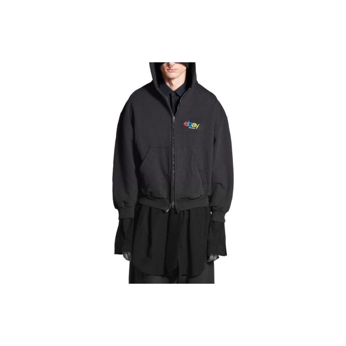 Balenciaga Balenciaga x eBay Zip-Up Hoodie Size L Size US L / EU 52-54 / 3 - 8 Thumbnail