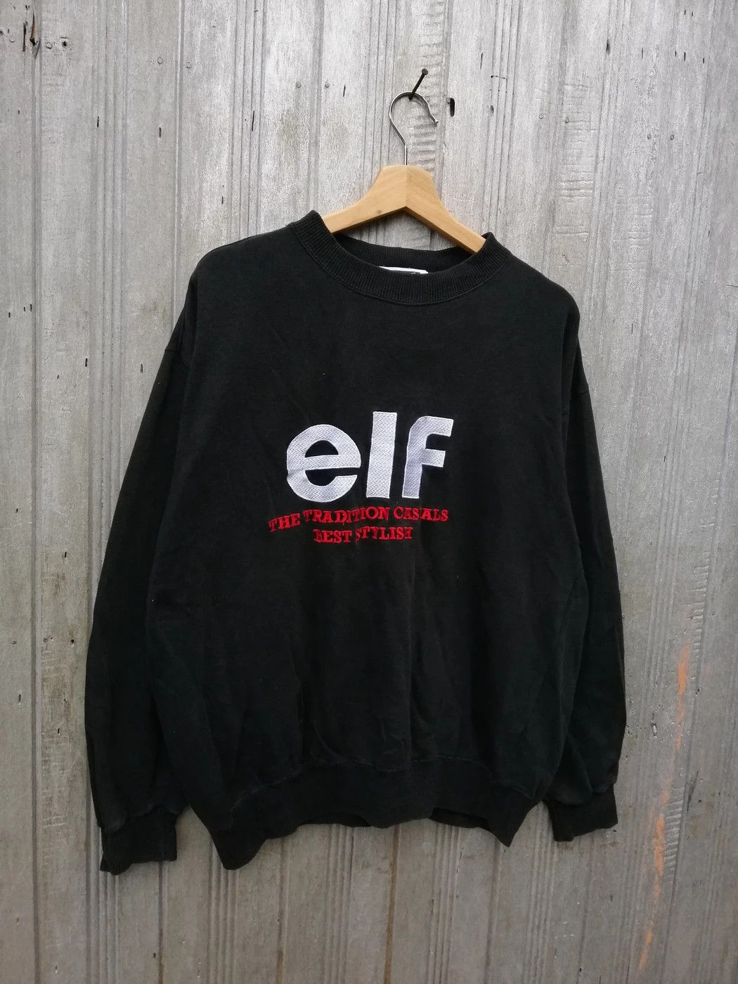 Japanese Brand Vintage ELF Lubricants Racing Motor Oil Sweatshirt B4 Size US L / EU 52-54 / 3 - 6 Thumbnail