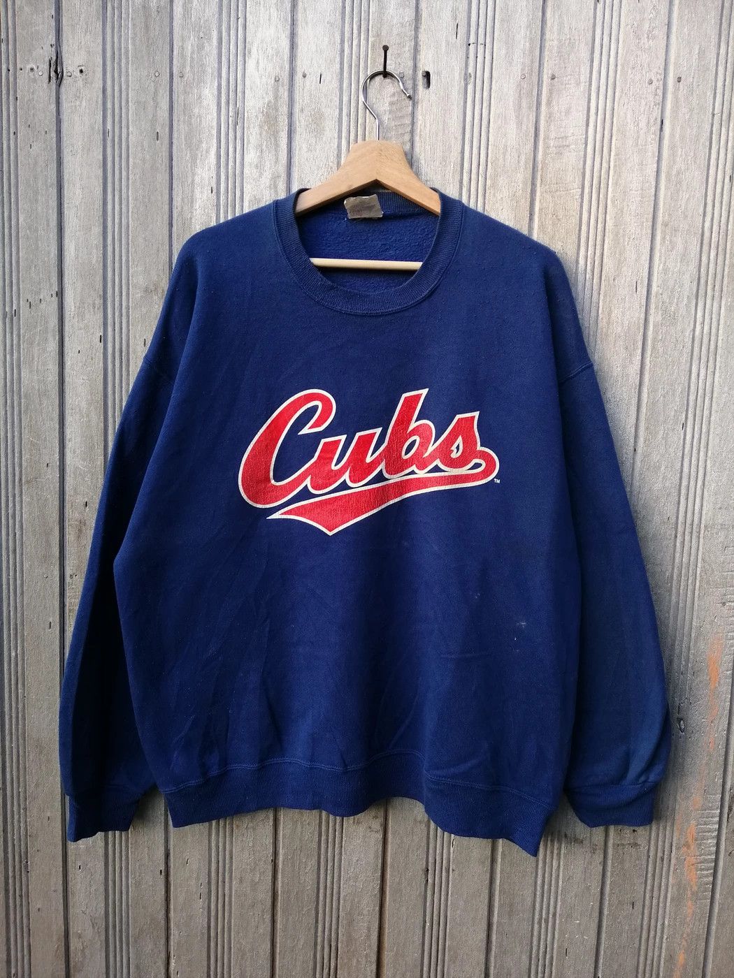 NFL Vintage CUBS Spell Out Big Logo Crewneck Sweatshirt B4 Size US XL / EU 56 / 4 - 1 Thumbnail