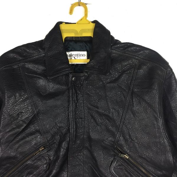 Vintage Vintage 80s Valentino Uomo Leather Jacket | Grailed