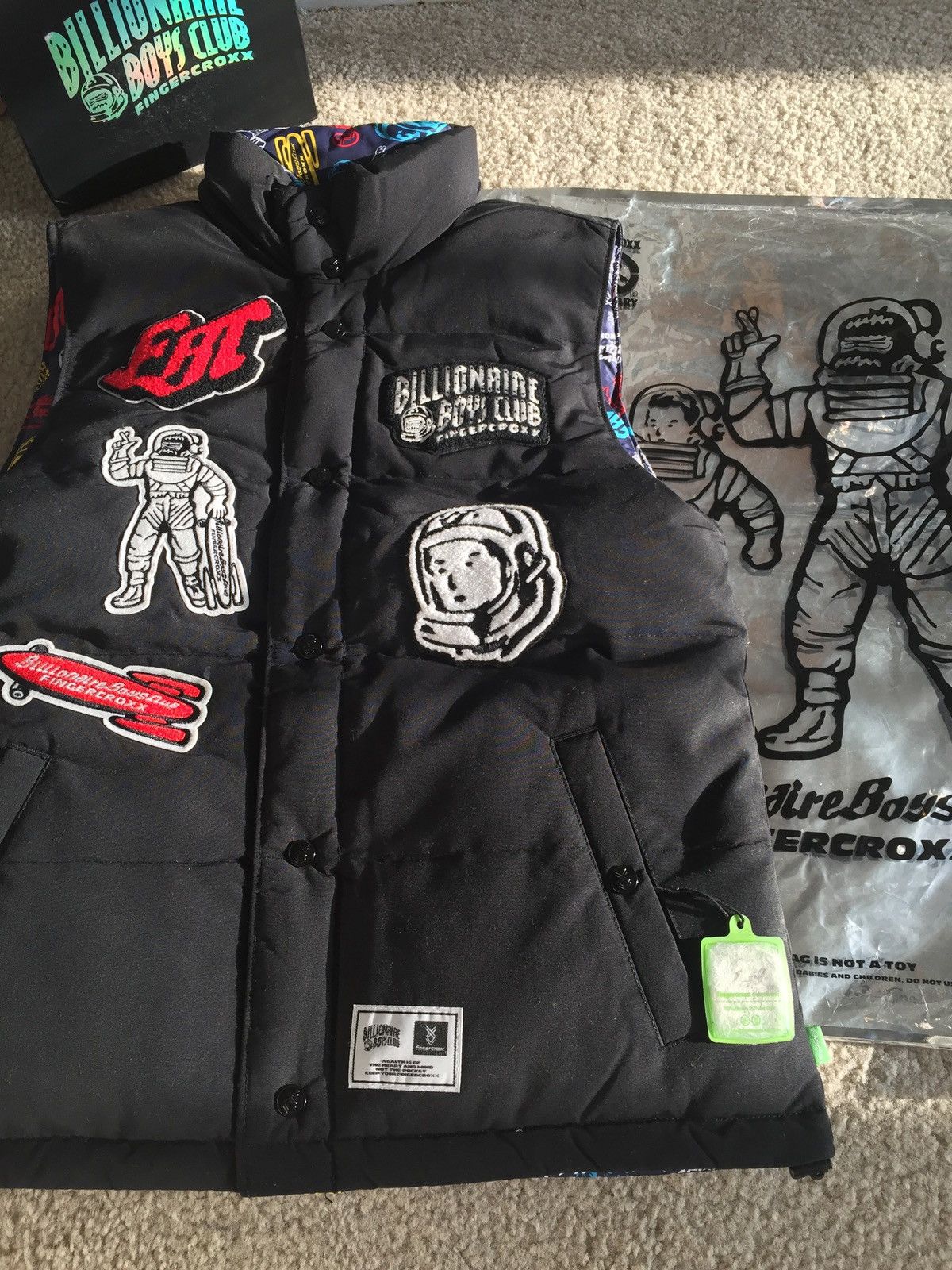 Billionaire Boys Club BBC x Fingercroxx Down Vest | Grailed