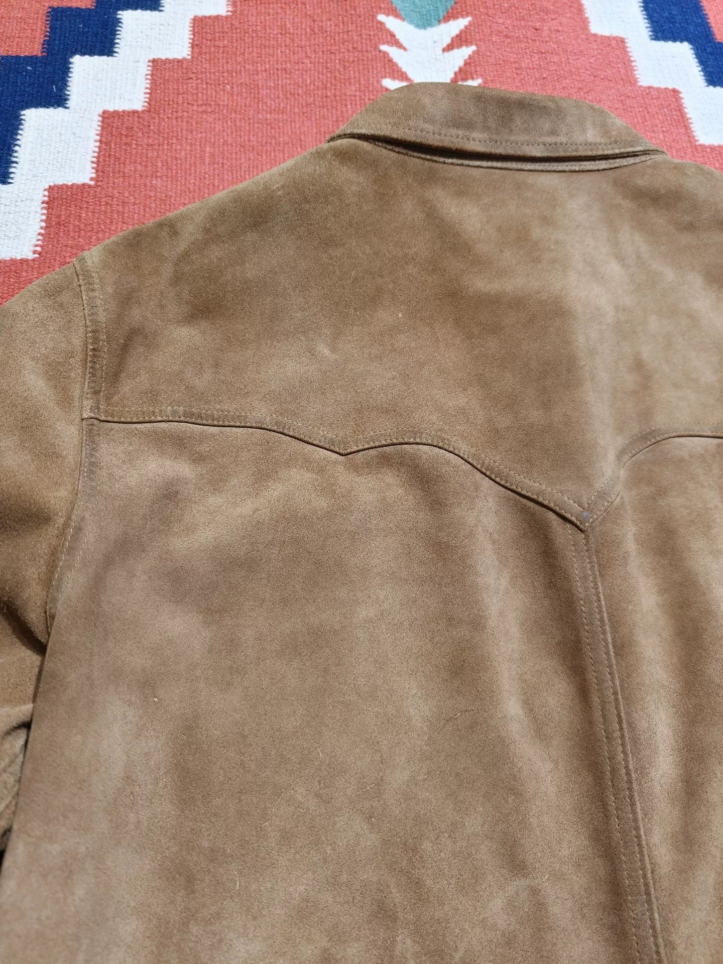 RRL Ralph Lauren RRL Ralph Lauren Suede Leather Shirt Size US XL / EU 56 / 4 - 8 Thumbnail