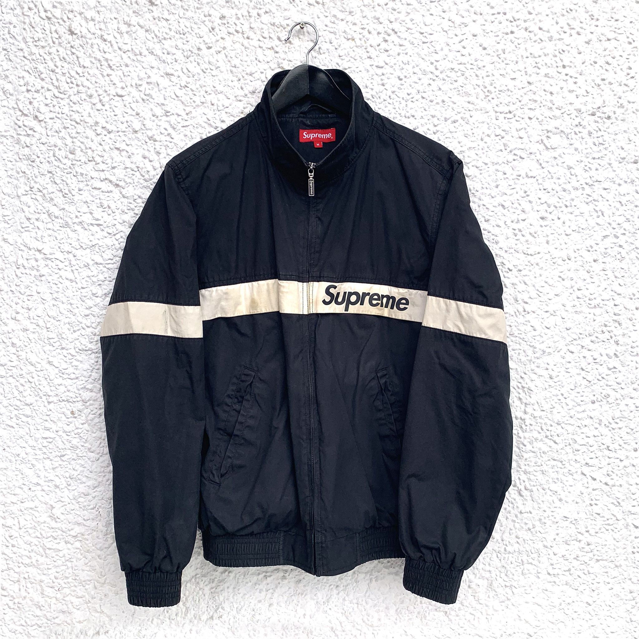 Supreme Supreme Court Jacket SS15 Black White Grailed