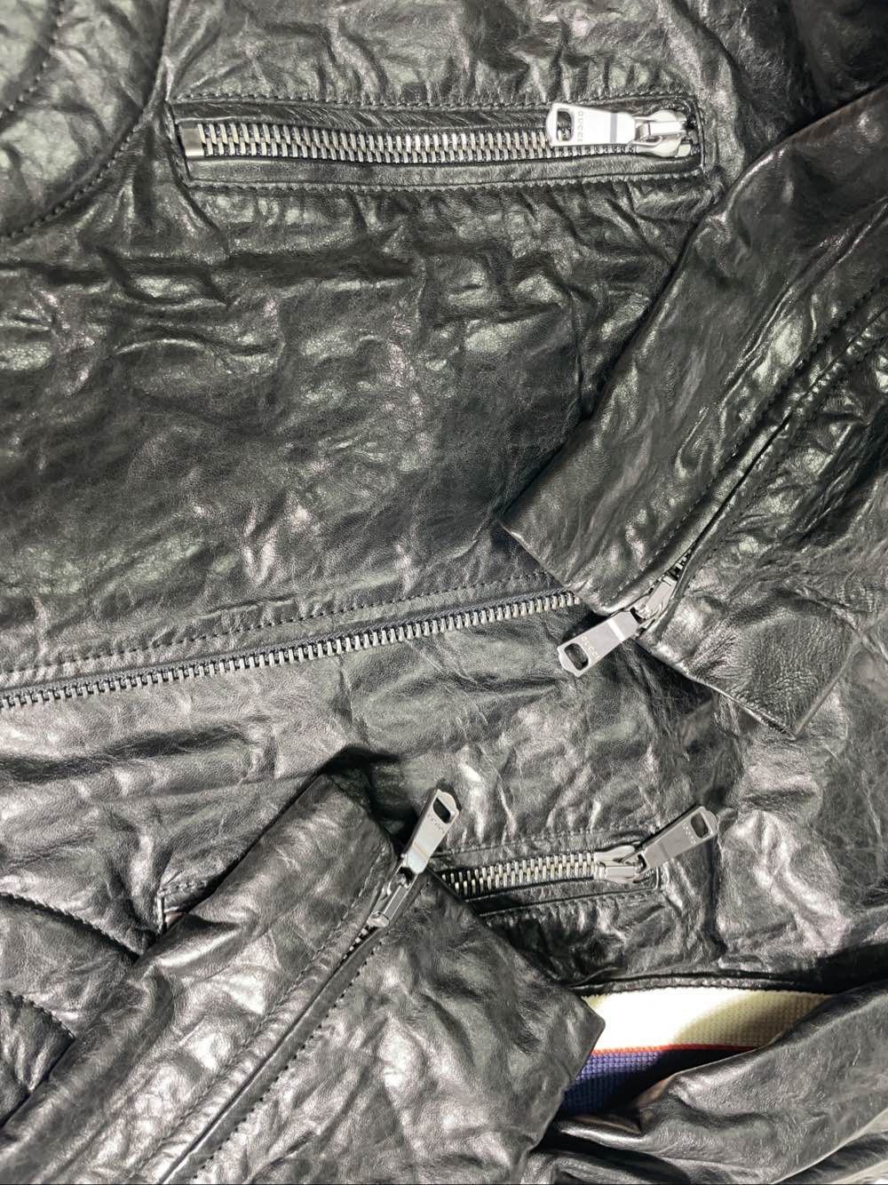 Gucci Striped Black Leather Jacket, Size S Size US S / EU 44-46 / 1 - 10 Thumbnail