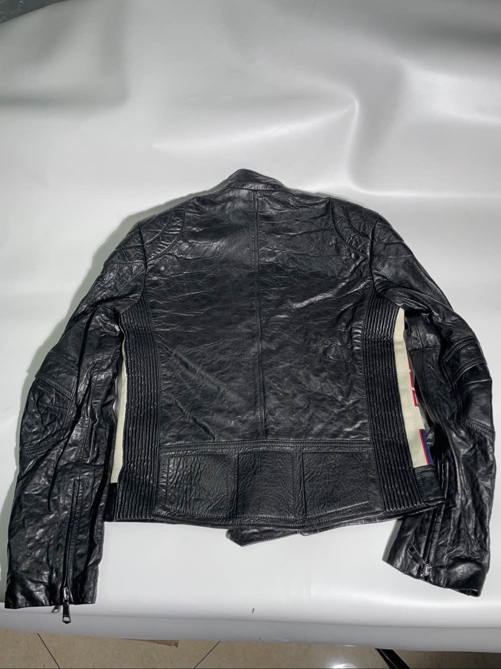 Gucci Striped Black Leather Jacket, Size S Size US S / EU 44-46 / 1 - 2 Thumbnail