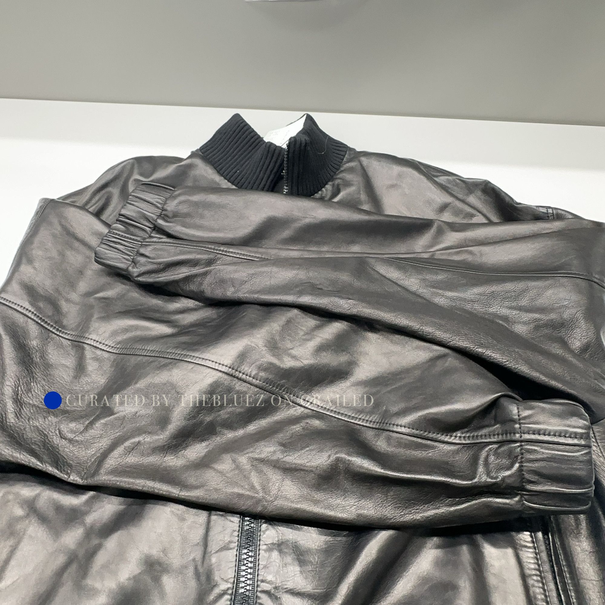 Gucci Black Leather Bomber Jacket in Size L Size US L / EU 52-54 / 3 - 18 Thumbnail