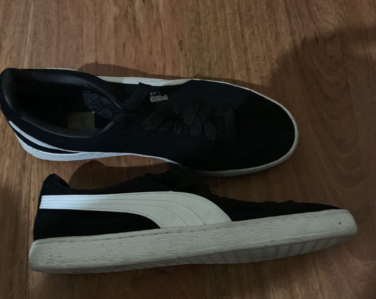 Puma Suede black white size 12