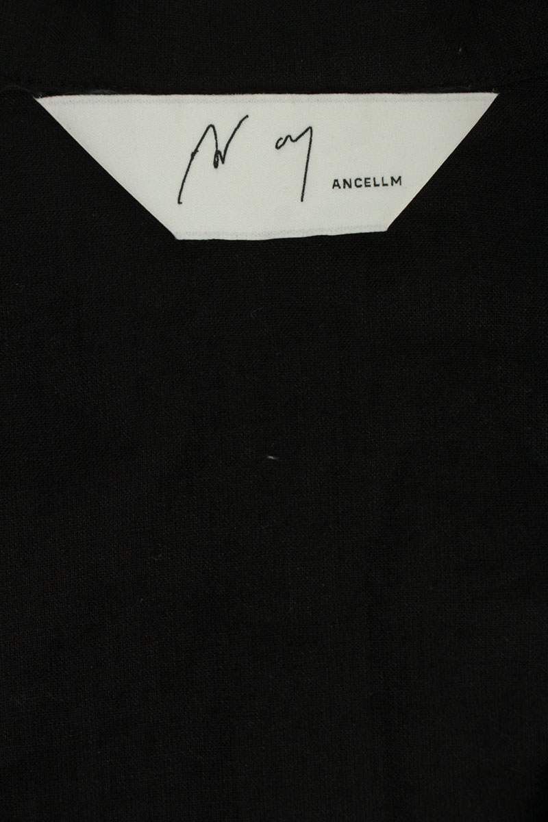 Vintage ANCELLM 26SS Linen Nylon Pullover Long Sleeve Shirt Black Size M Size US M / EU 48-50 / 2 - 3 Thumbnail