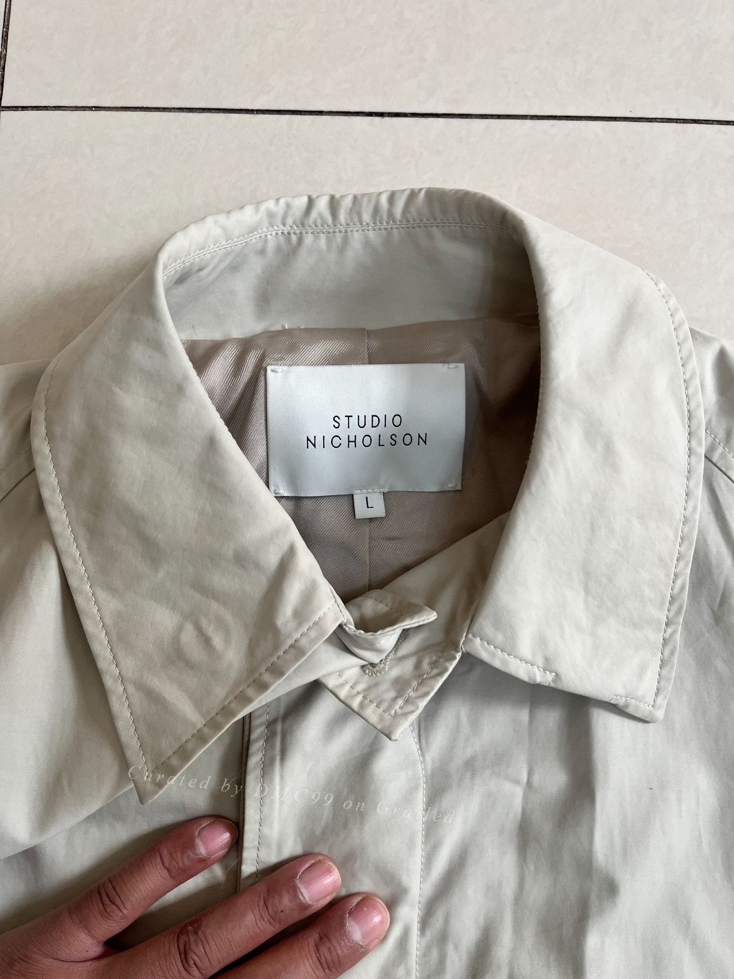 Studio Nicholson STUDIO NICHOLSON Beige Trench Coat Size US M / EU 48-50 / 2 - 2 Thumbnail