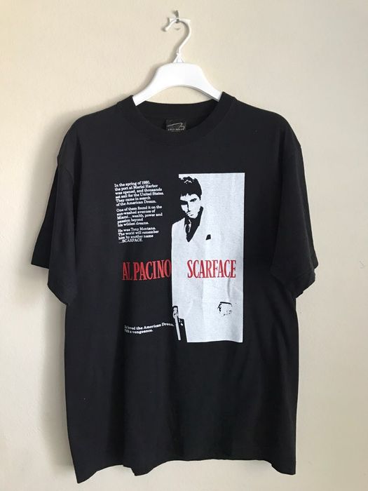 Supreme Original Vintage 90s Scarface Split T Shirt Supreme Rap