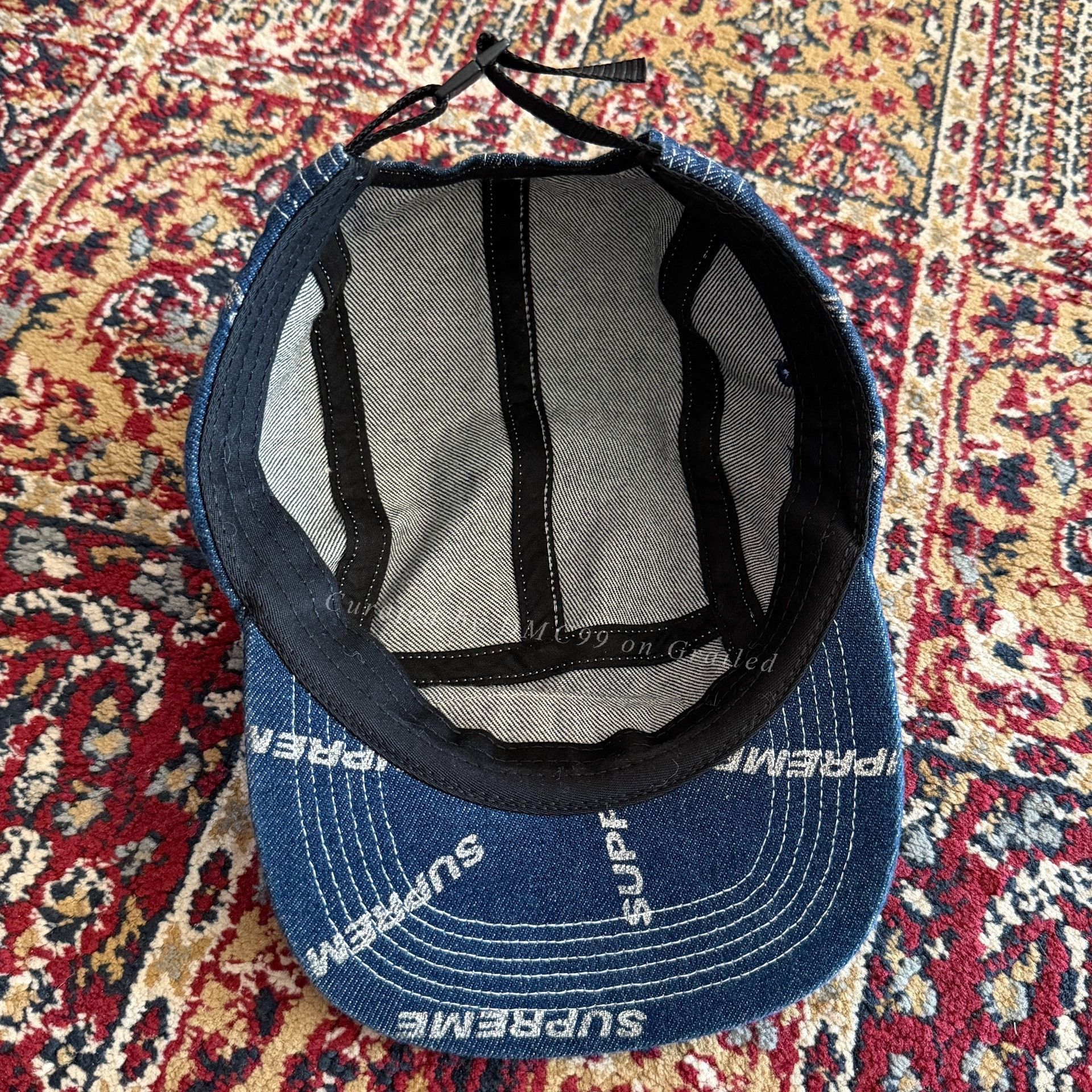 値下げ！supreme 17ss Denim Logo Camp Cap Supreme 17SS Denim Logo Camp Cap