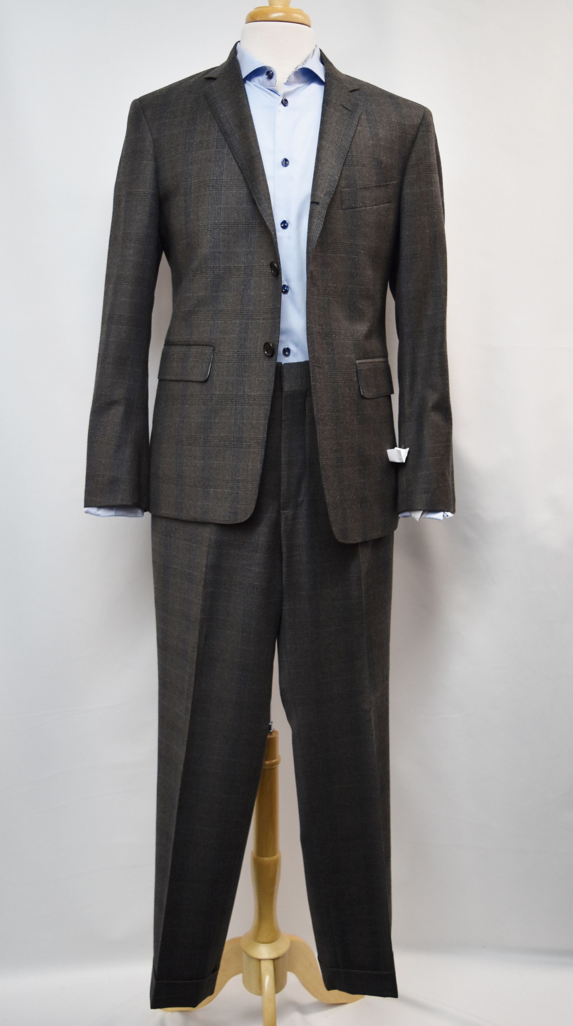 Brooks Brothers Black Fleece Plaid Suit Size 38R