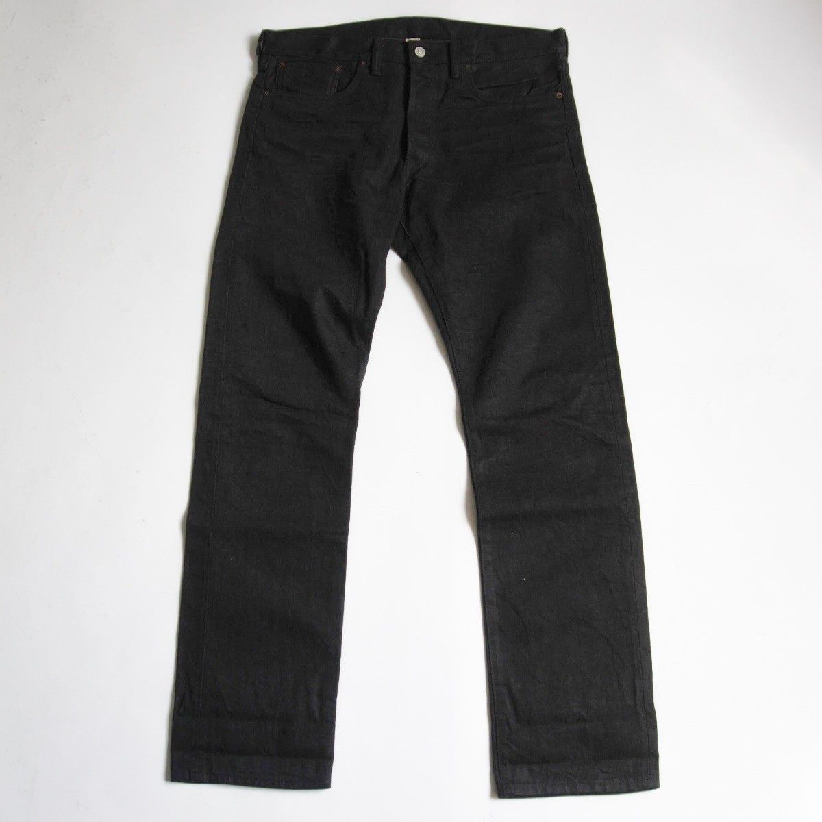 RRL ジーンズ 32X30 ランチスリムフィット 月桂樹ボタン アメリカ製 