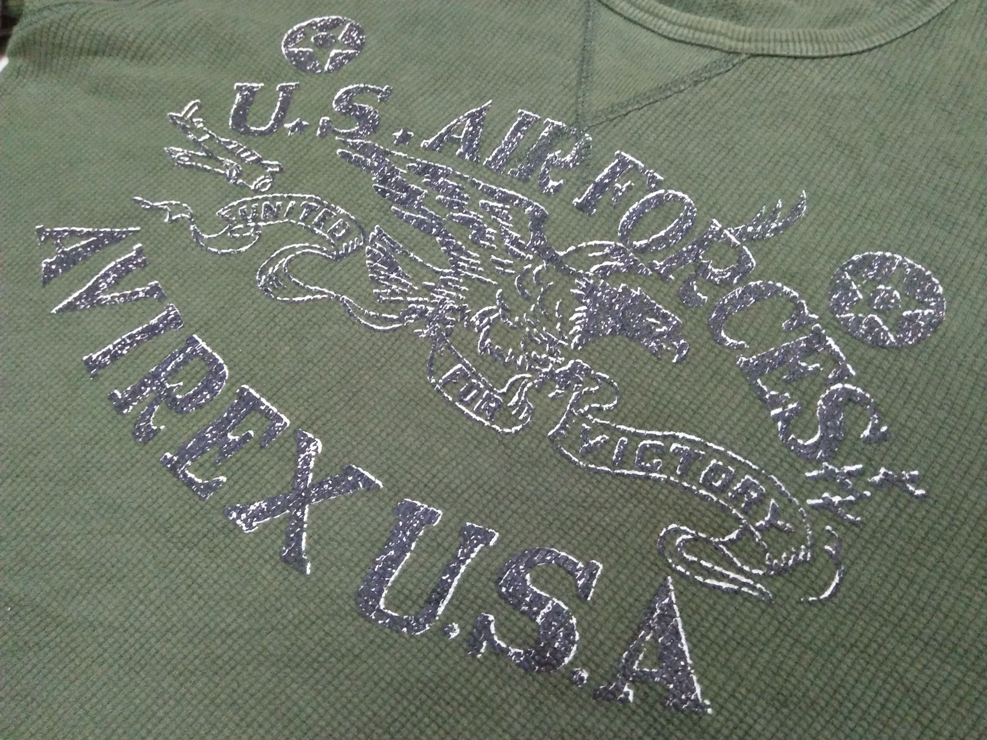 Avirex AVIREX US Air Force Military Green Tee T-Shirts. Size US L / EU 52-54 / 3 - 4 Thumbnail