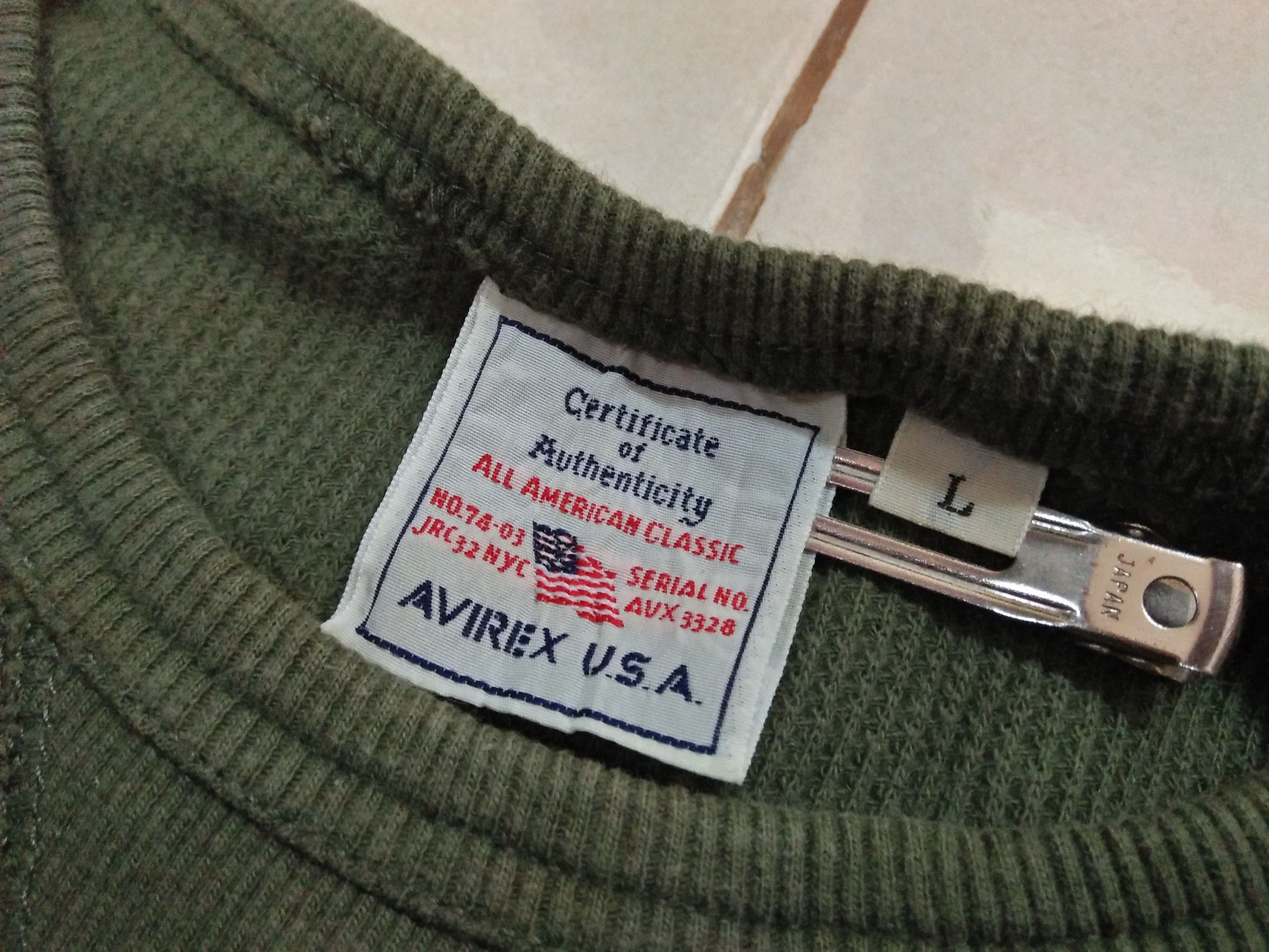 Avirex AVIREX US Air Force Military Green Tee T-Shirts. Size US L / EU 52-54 / 3 - 5 Thumbnail
