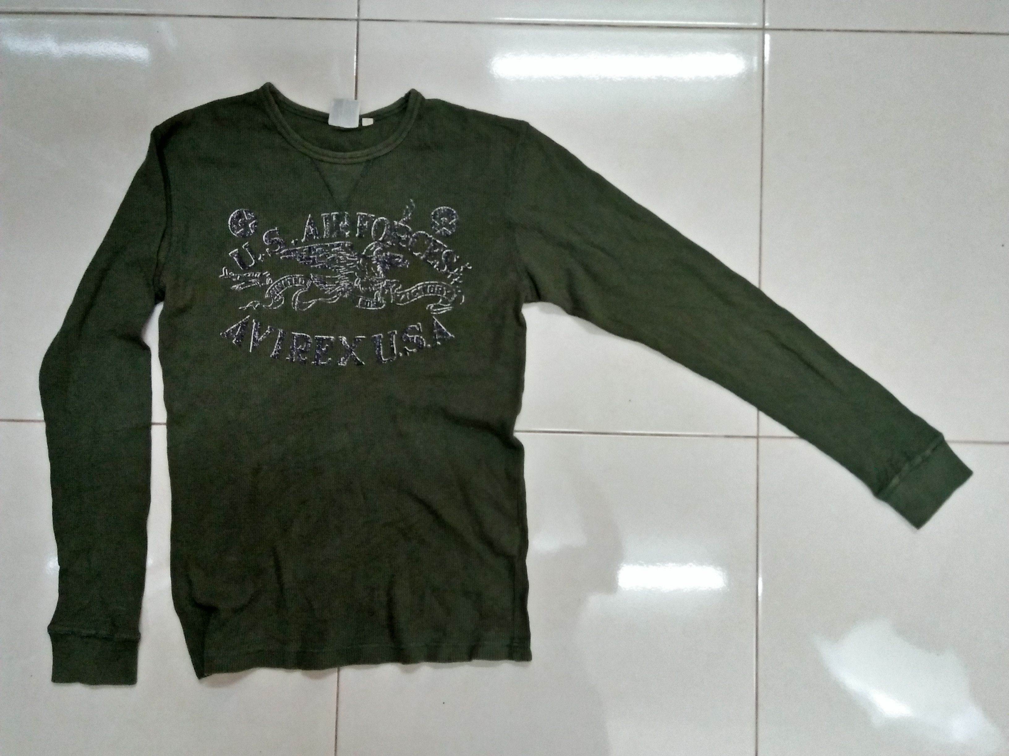 Avirex AVIREX US Air Force Military Green Tee T-Shirts. Size US L / EU 52-54 / 3 - 3 Thumbnail
