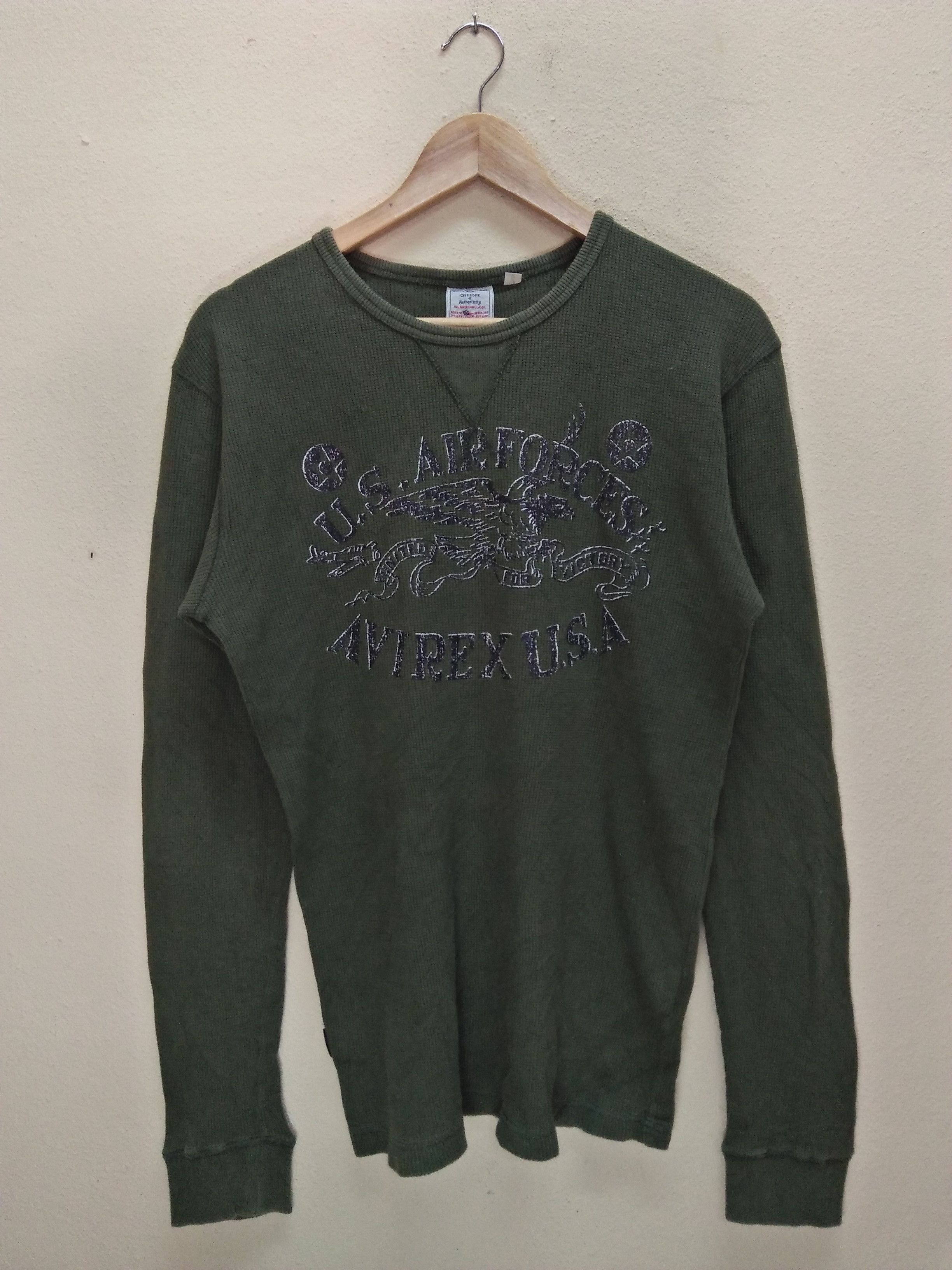 Avirex AVIREX US Air Force Military Green Tee T-Shirts. Size US L / EU 52-54 / 3 - 1 Thumbnail