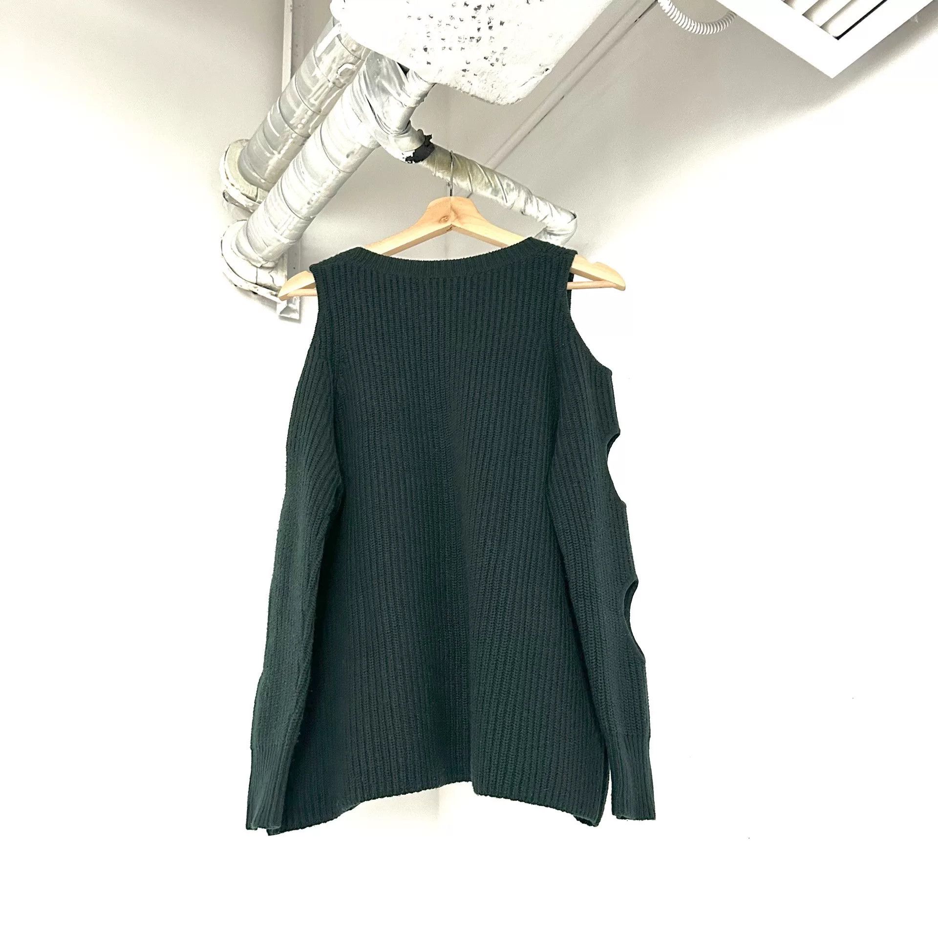 Other Zoe Jordan Forest Green Hollow Cashmere Sweater Size M / US 6-8 / IT 42-44 - 2 Thumbnail