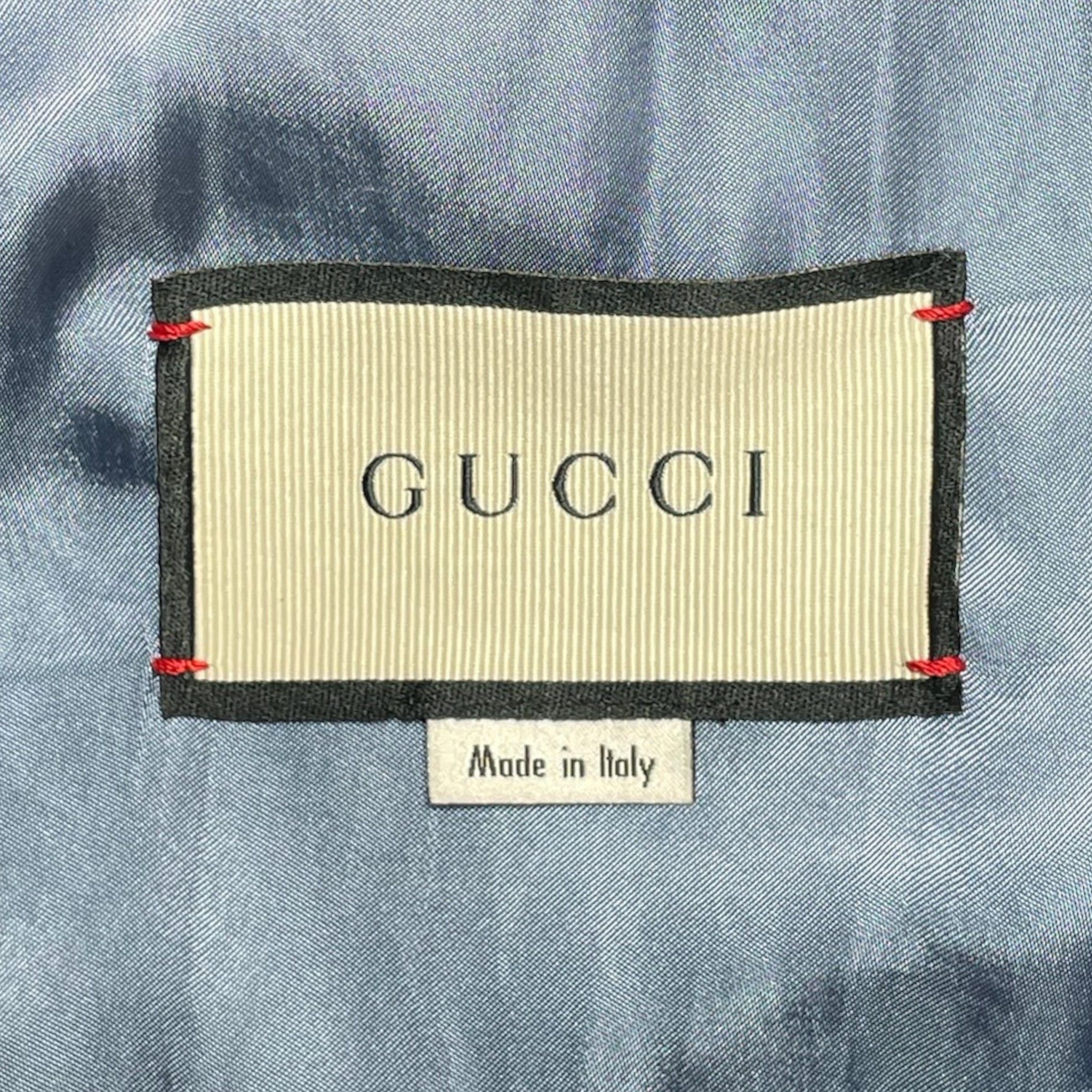Gucci Print Leather Motorcycle Jacket Black Size US M / EU 48-50 / 2 - 4 Thumbnail
