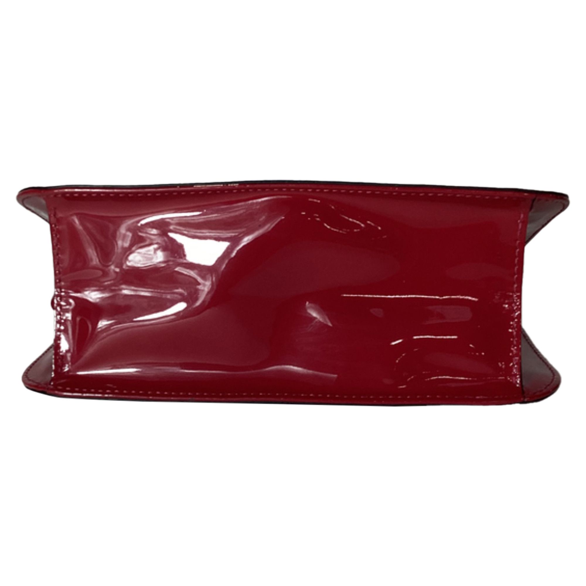 Valentino Valentino Rockstud Glam Lock Flap Bag in Red Patent Leather Size ONE SIZE - 5 Thumbnail