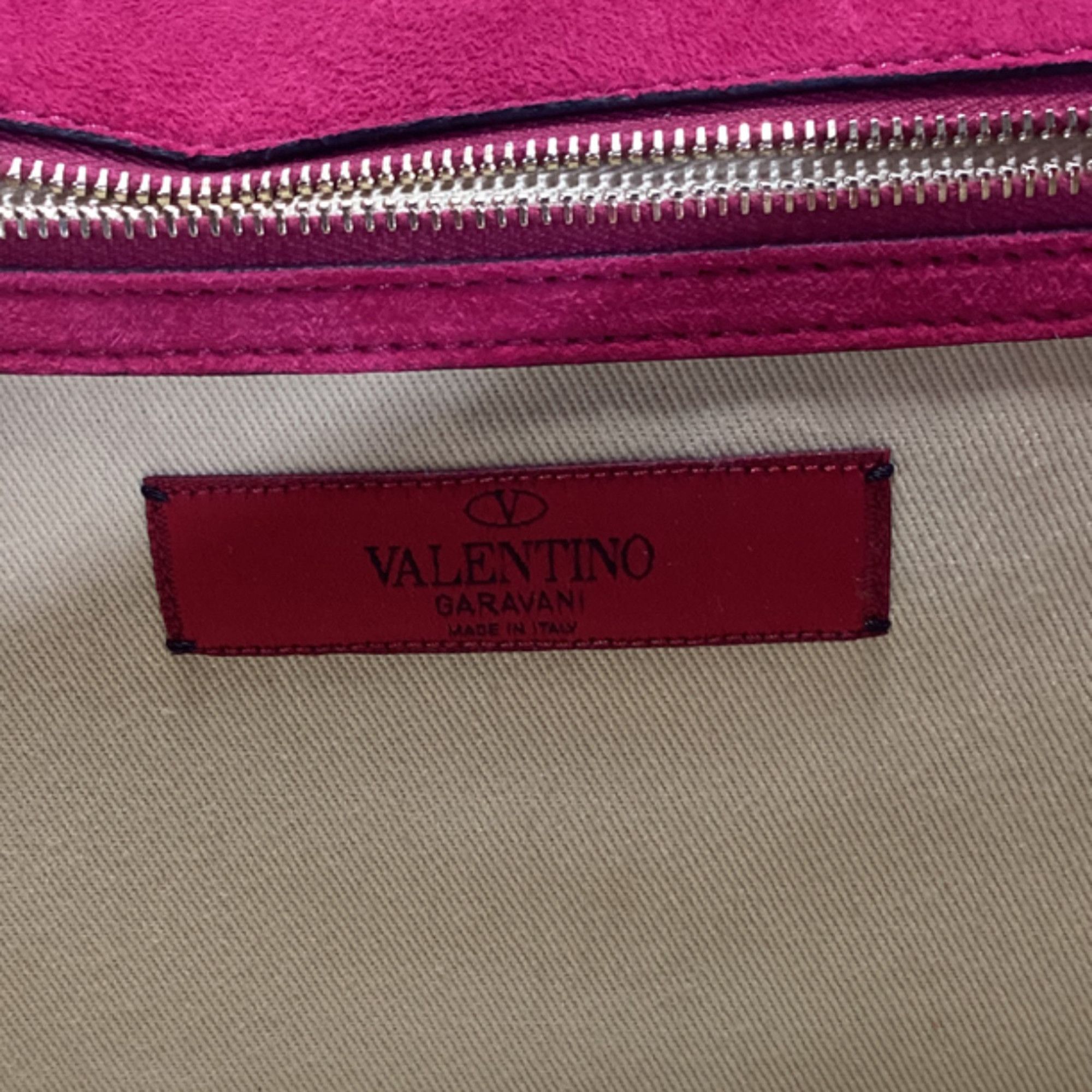 Valentino Valentino Rockstud Glam Lock Flap Bag in Red Patent Leather Size ONE SIZE - 7 Thumbnail