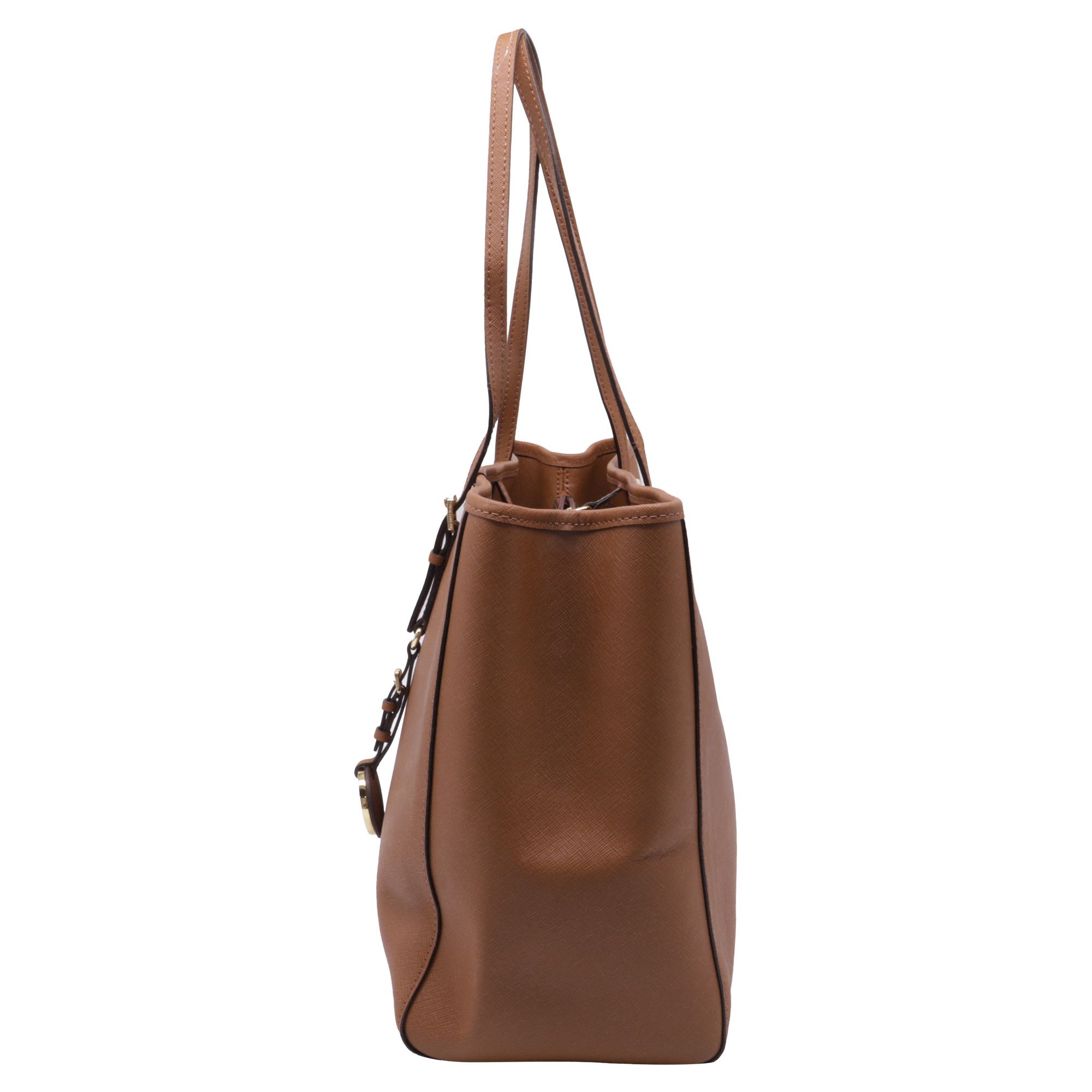 Michael Kors Michael Kors Jet Set Tote Bag in Brown Saffiano Leather Size ONE SIZE - 3 Thumbnail