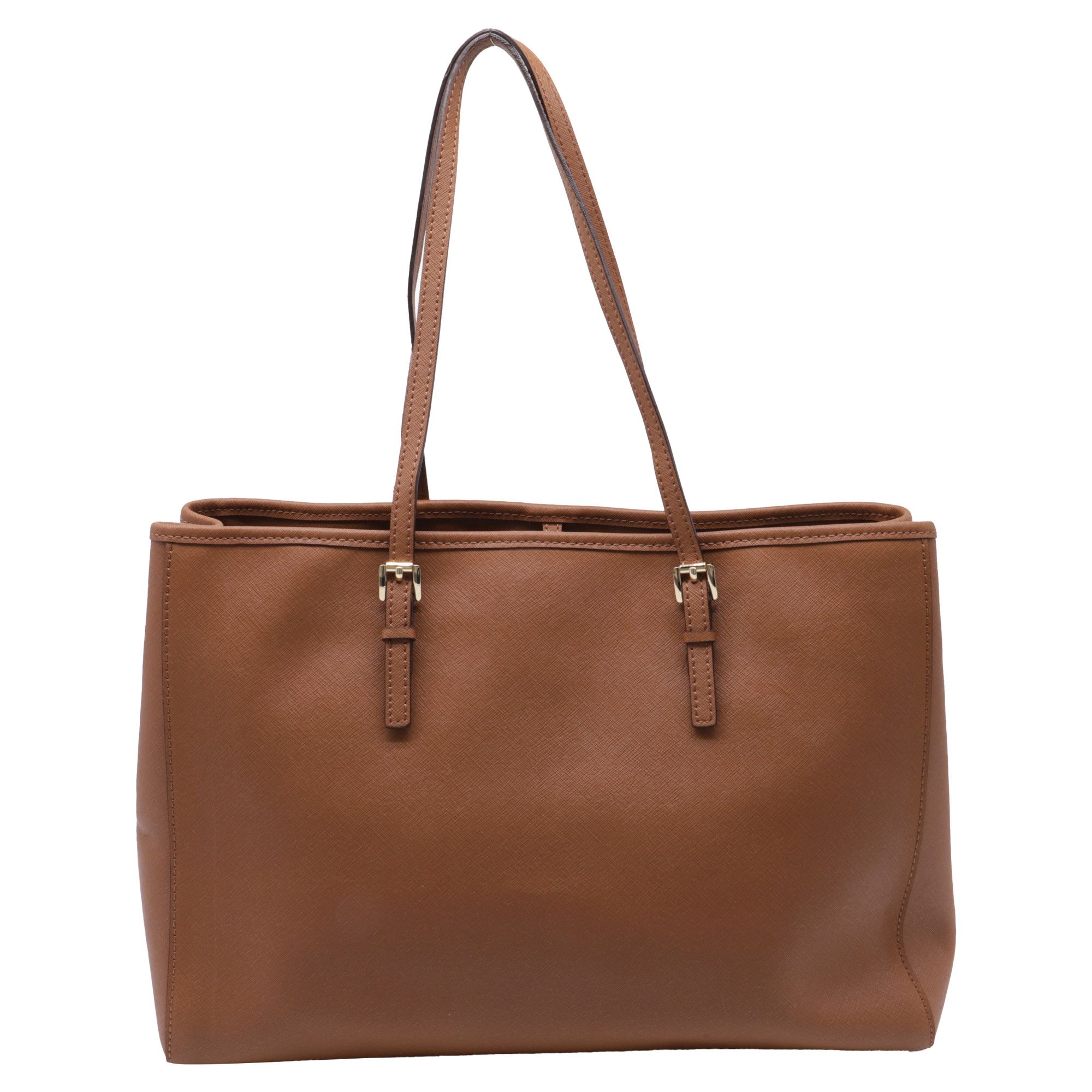 Michael Kors Michael Kors Jet Set Tote Bag in Brown Saffiano Leather Size ONE SIZE - 4 Thumbnail