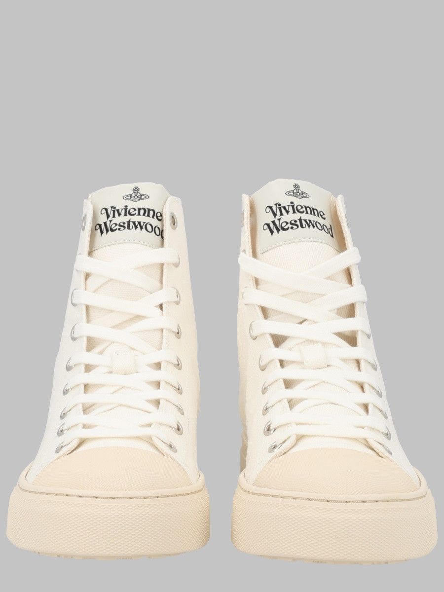 Vivienne Westwood VIVIENNE WESTWOOD SNEAKER HIGHT TOP "PLIMSOLL" - WHI (IT 38) Size US 8 / IT 38 - 2 Thumbnail
