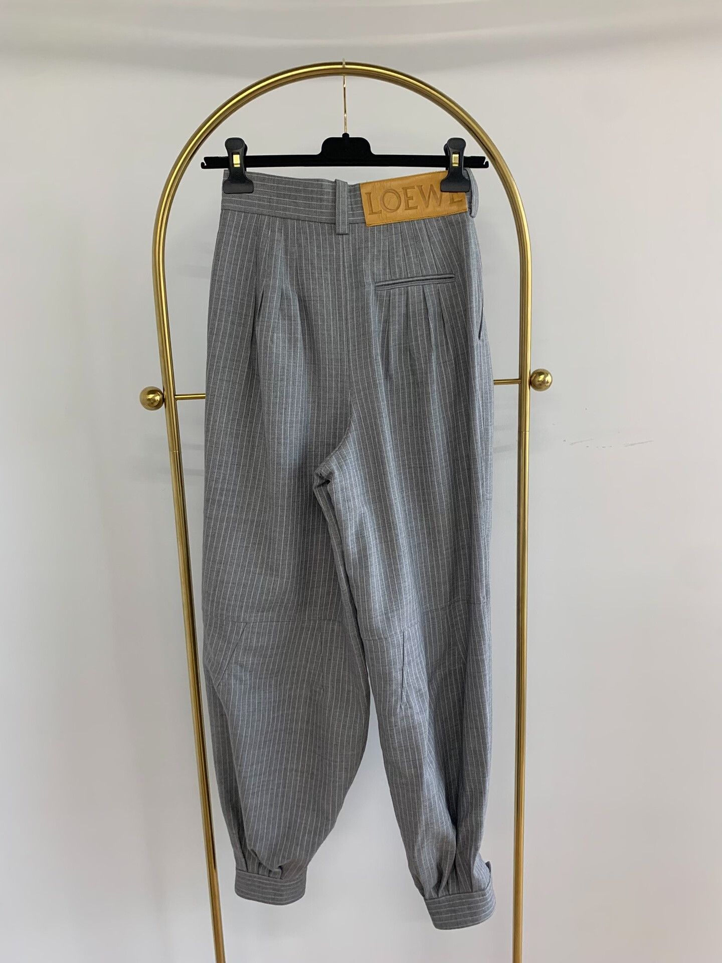 Loewe Loewe Gray Vertical Stripe Jogger Pants Size US 32 / EU 48 - 3 Thumbnail