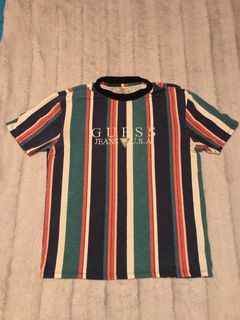 Guess 81 sayer stripe cheap tee