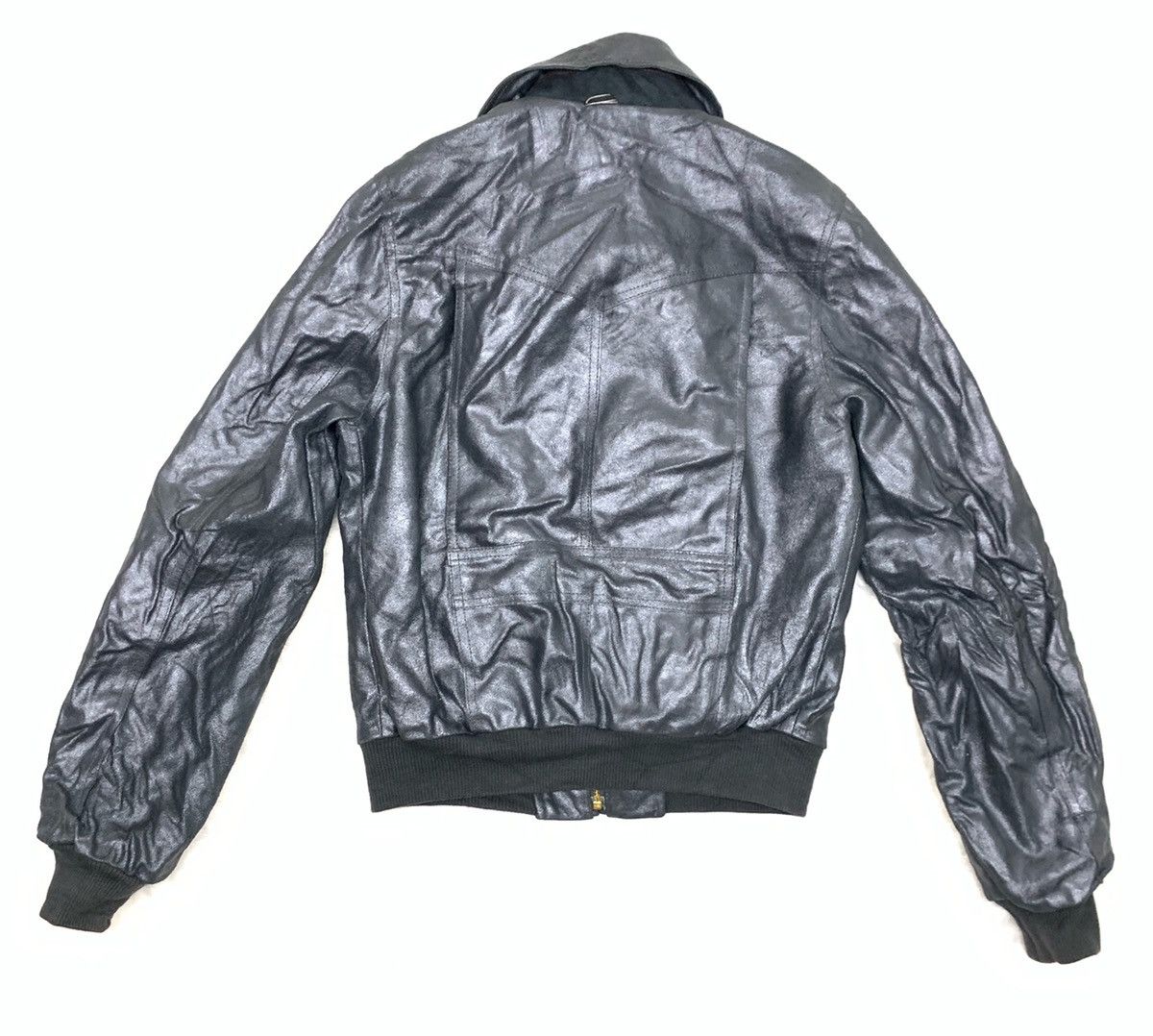Black Barrett × If Six Was Nine × Neil Barrett RARE ‼️ Bali Barret Silver Coated Leather Jacket Size US XS / EU 42 / 0 - 3 Thumbnail