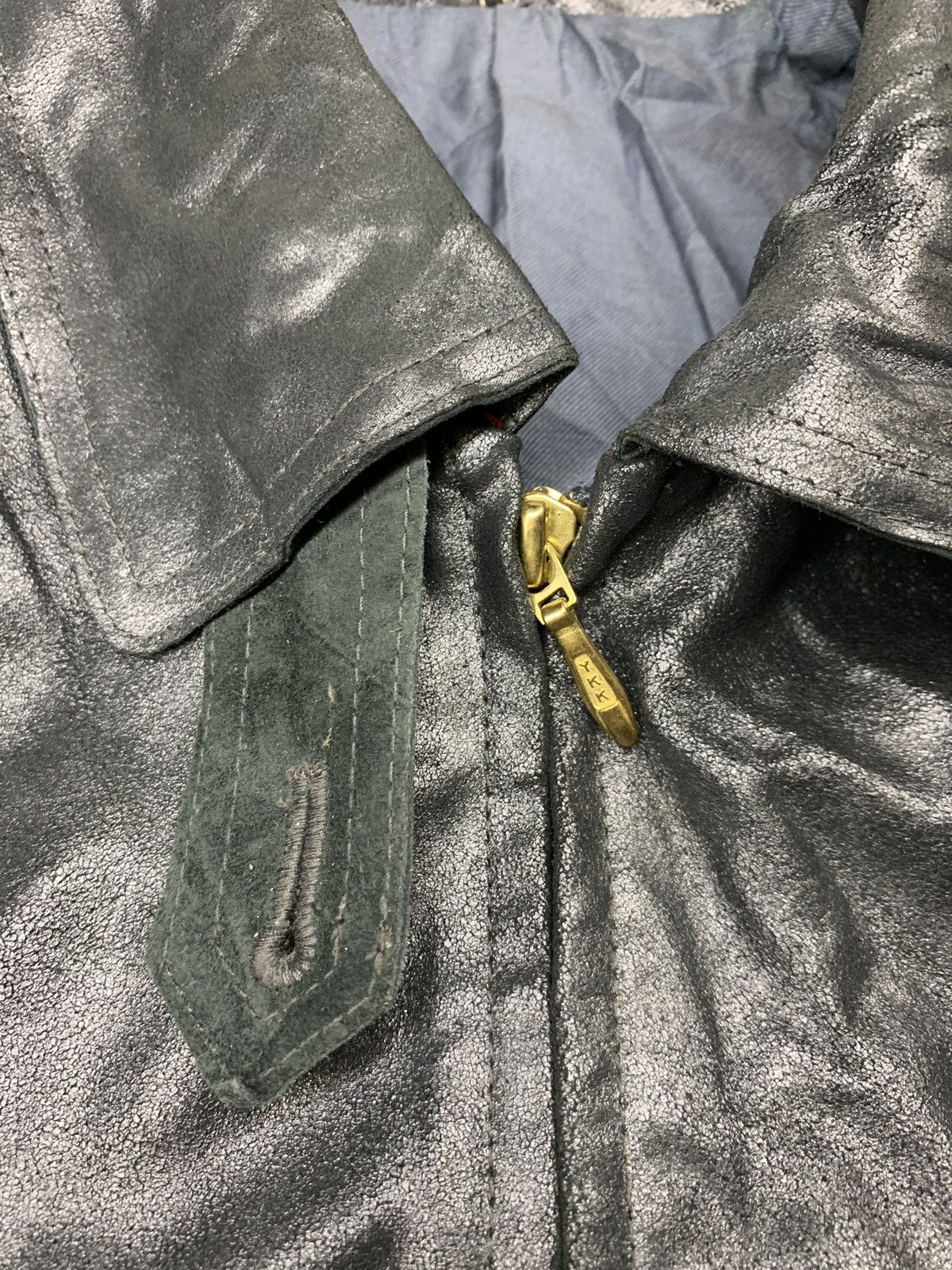 Black Barrett × If Six Was Nine × Neil Barrett RARE ‼️ Bali Barret Silver Coated Leather Jacket Size US XS / EU 42 / 0 - 4 Thumbnail