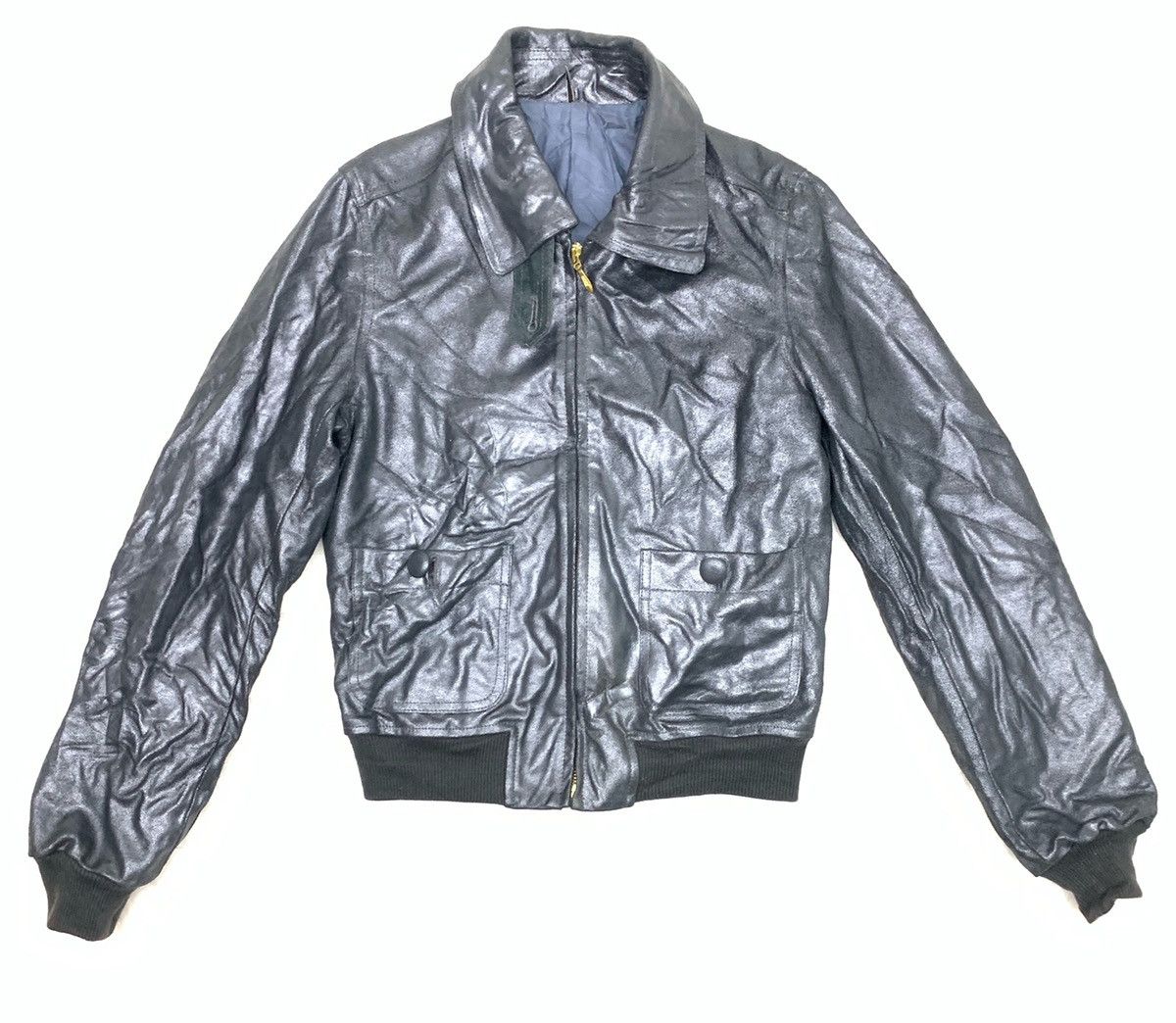 Black Barrett × If Six Was Nine × Neil Barrett RARE ‼️ Bali Barret Silver Coated Leather Jacket Size US XS / EU 42 / 0 - 1 Thumbnail
