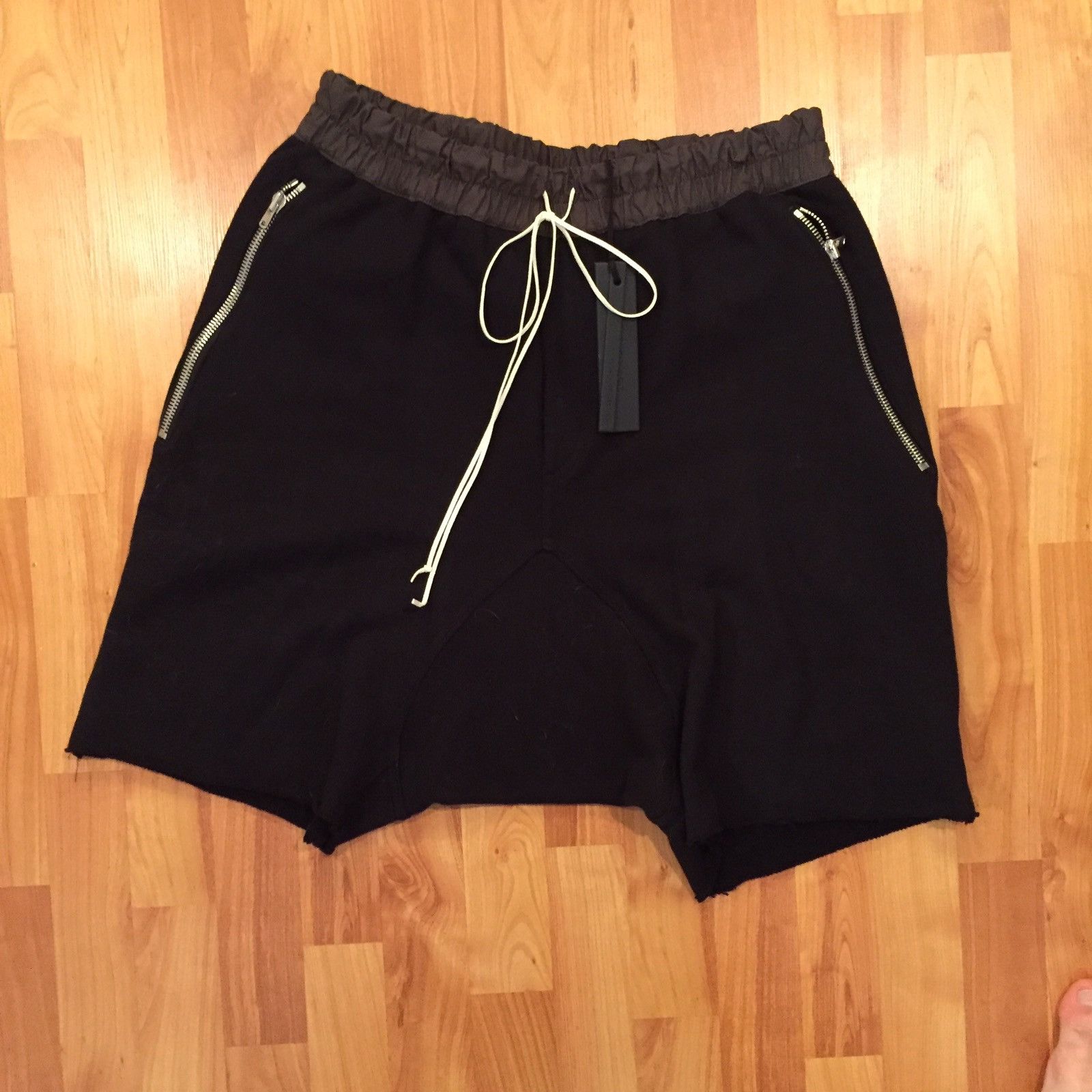 Fear of God Collection Four Drop Crotch Shorts -Black | Grailed