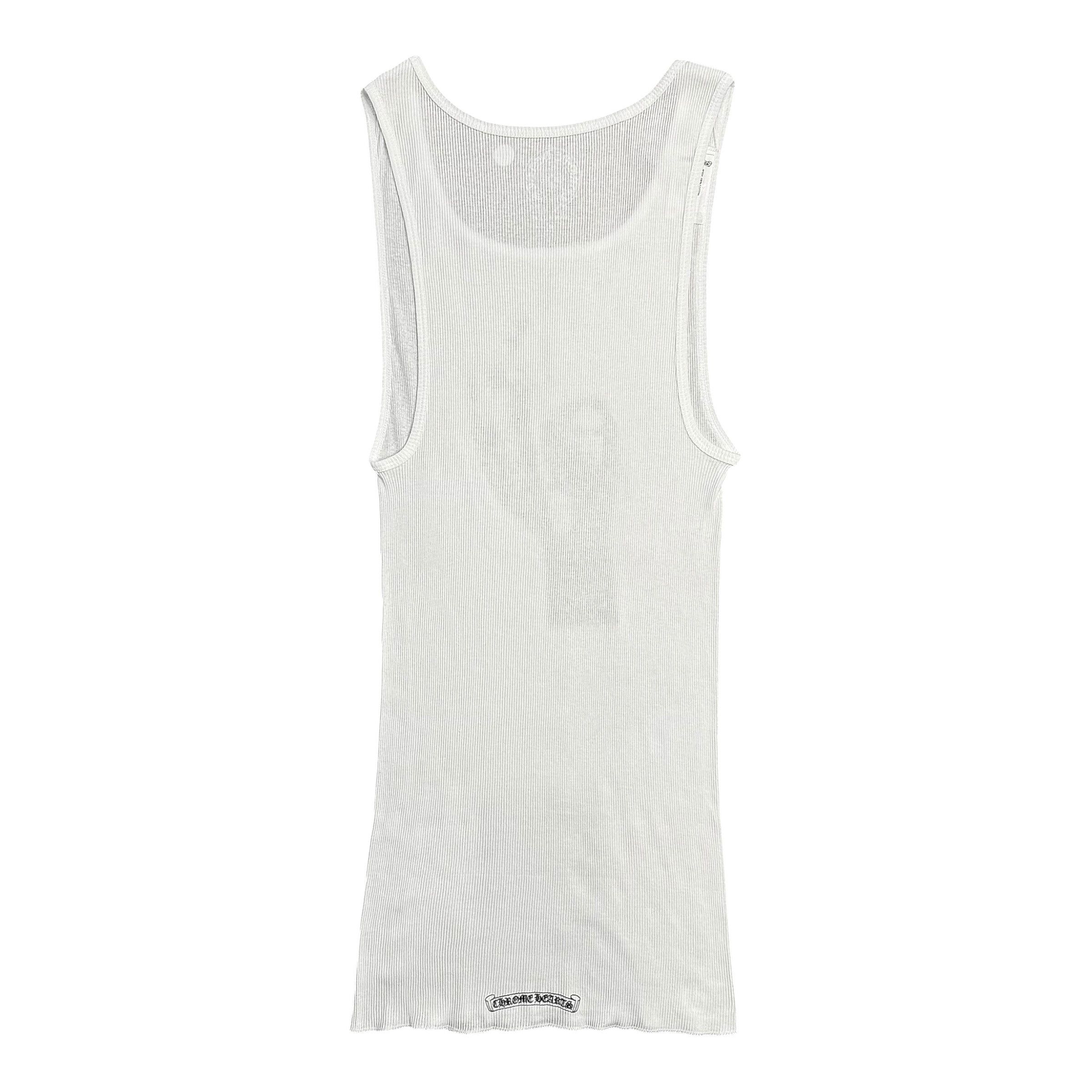 Chrome Hearts Richard Stark Tank Top White Black Size US XL / EU 56 / 4 - 2 Thumbnail