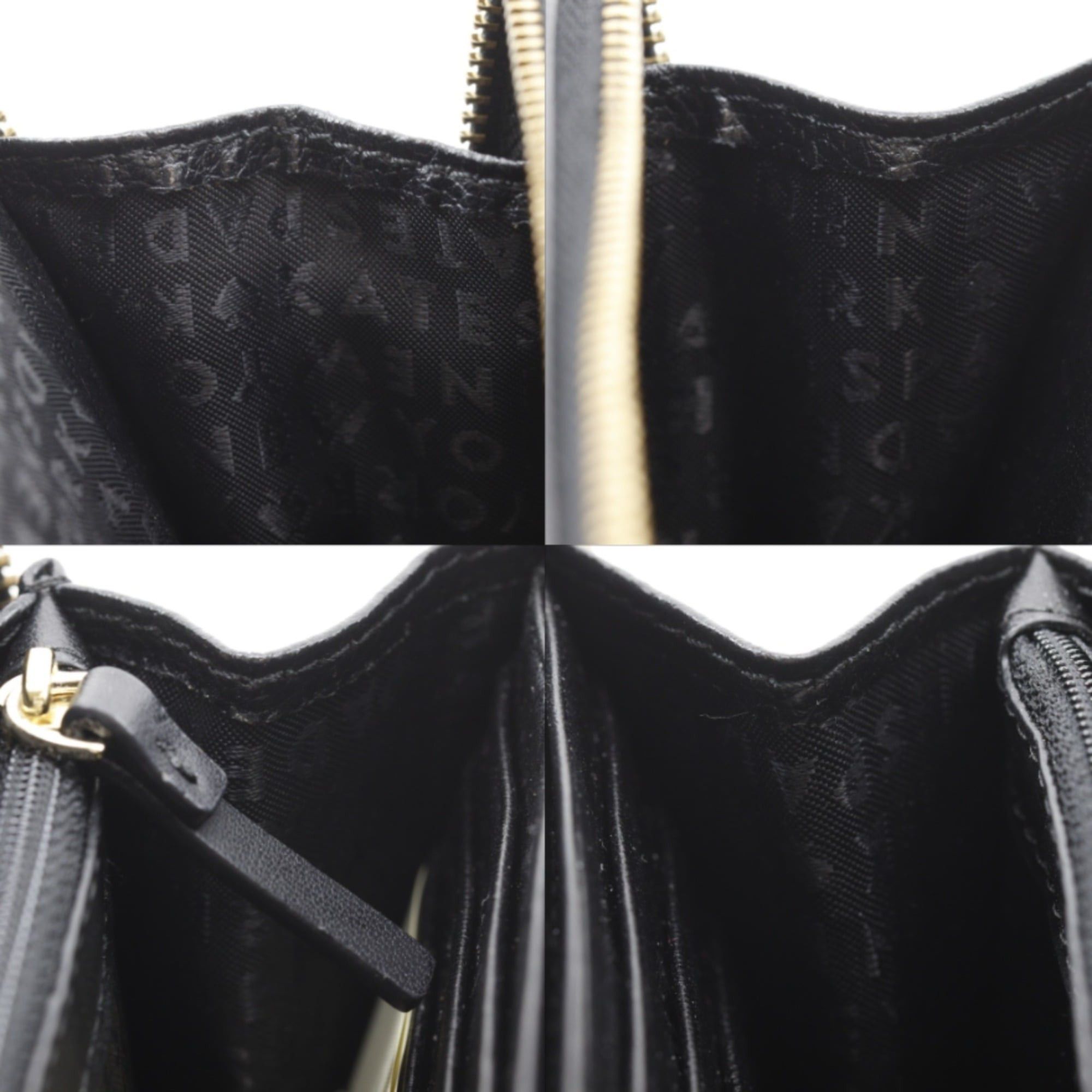 Kate Spade Kate Spade Cat Chain Shoulder Bag - Leather & Faux Fur, Black, Crossbody, Bag, Zipper Closure, Women's Size ONE SIZE - 8 Thumbnail