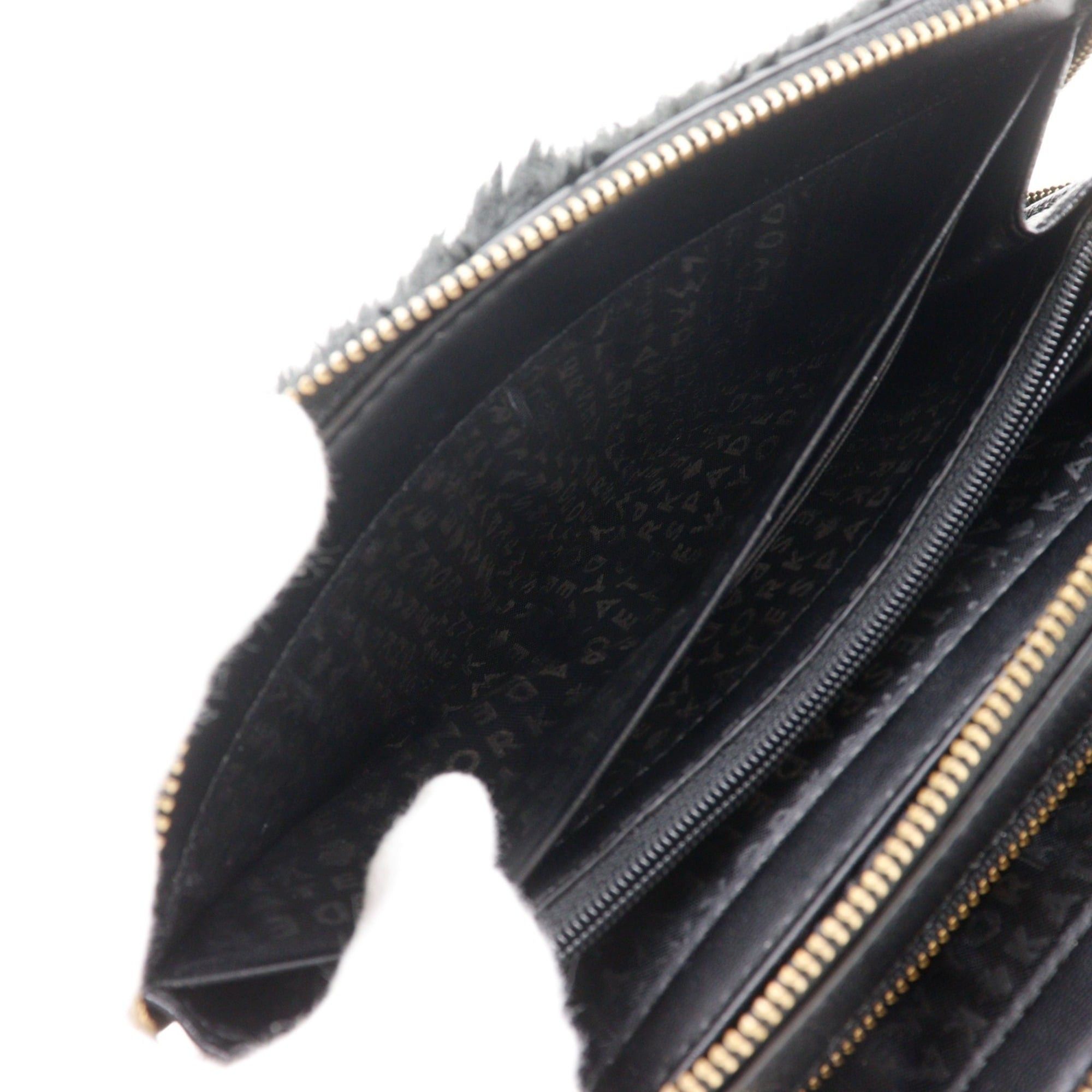 Kate Spade Kate Spade Cat Chain Shoulder Bag - Leather & Faux Fur, Black, Crossbody, Bag, Zipper Closure, Women's Size ONE SIZE - 5 Thumbnail