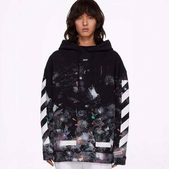 Off white virgil abloh hotsell fireworks hoodie