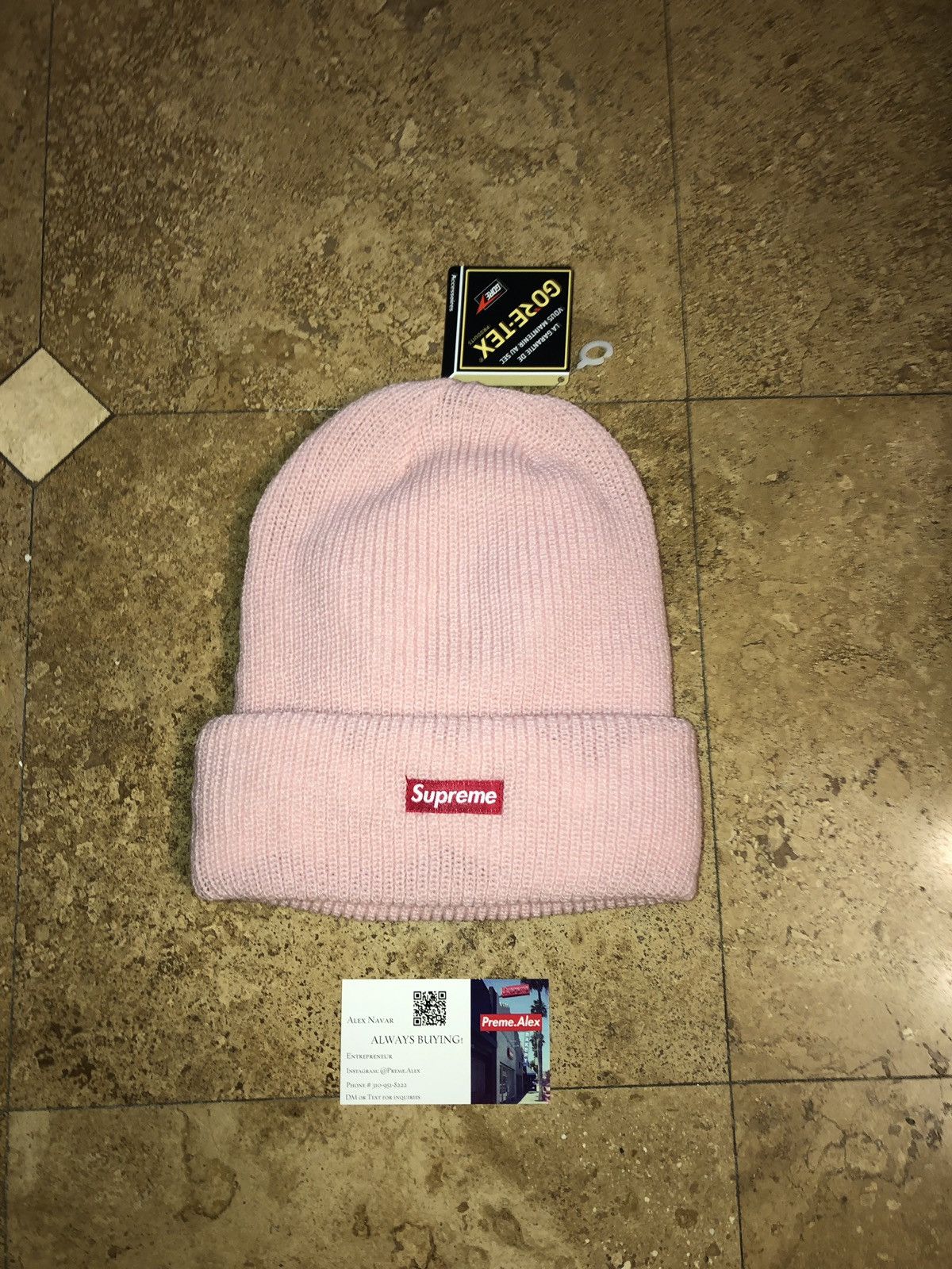 Supreme GORE-TEX Beanie Pink