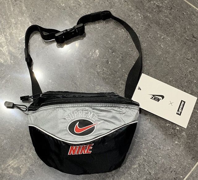 Supreme nike hotsell shoulder bag silver