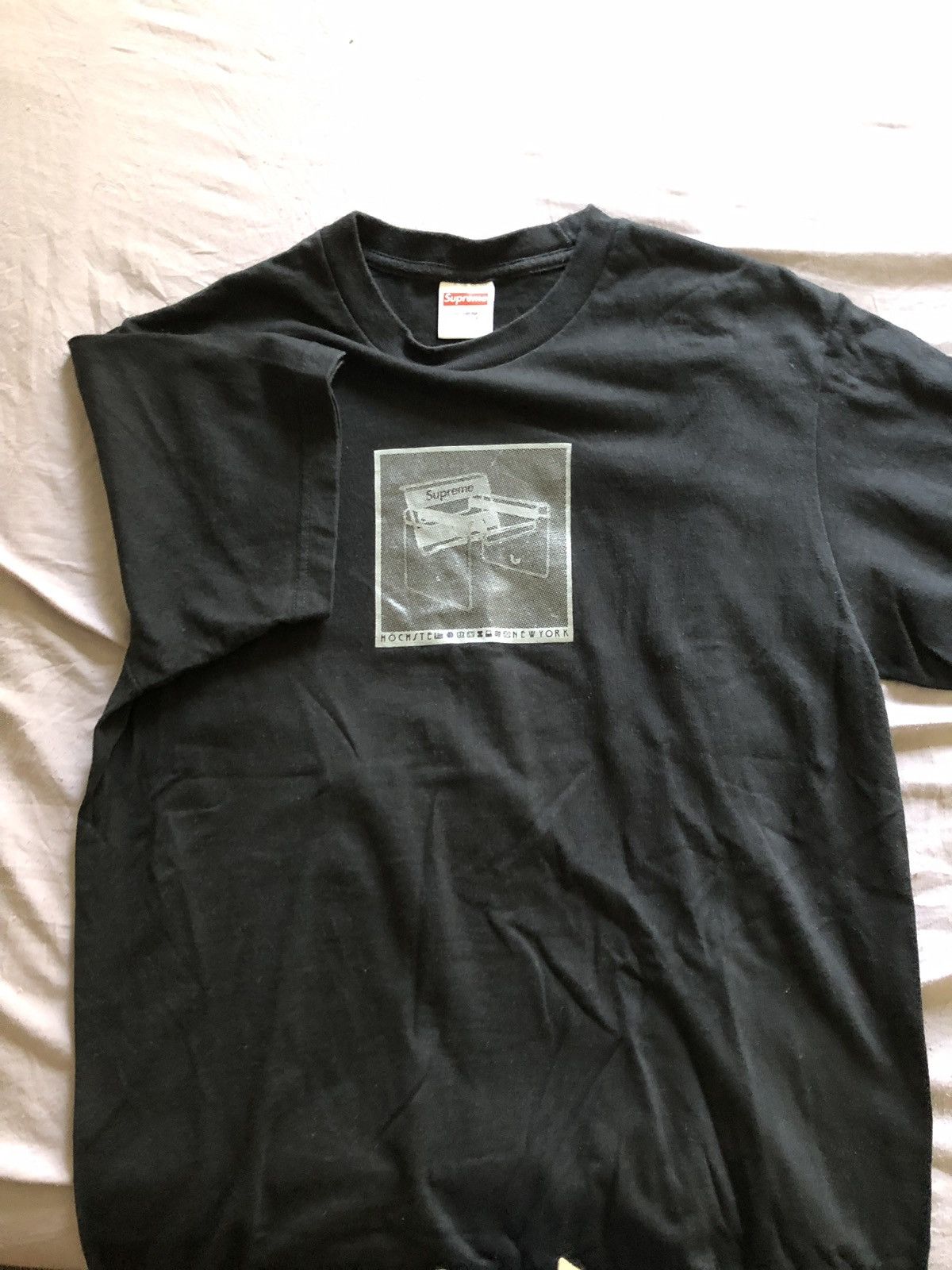 Tee shirt supreme noir on sale