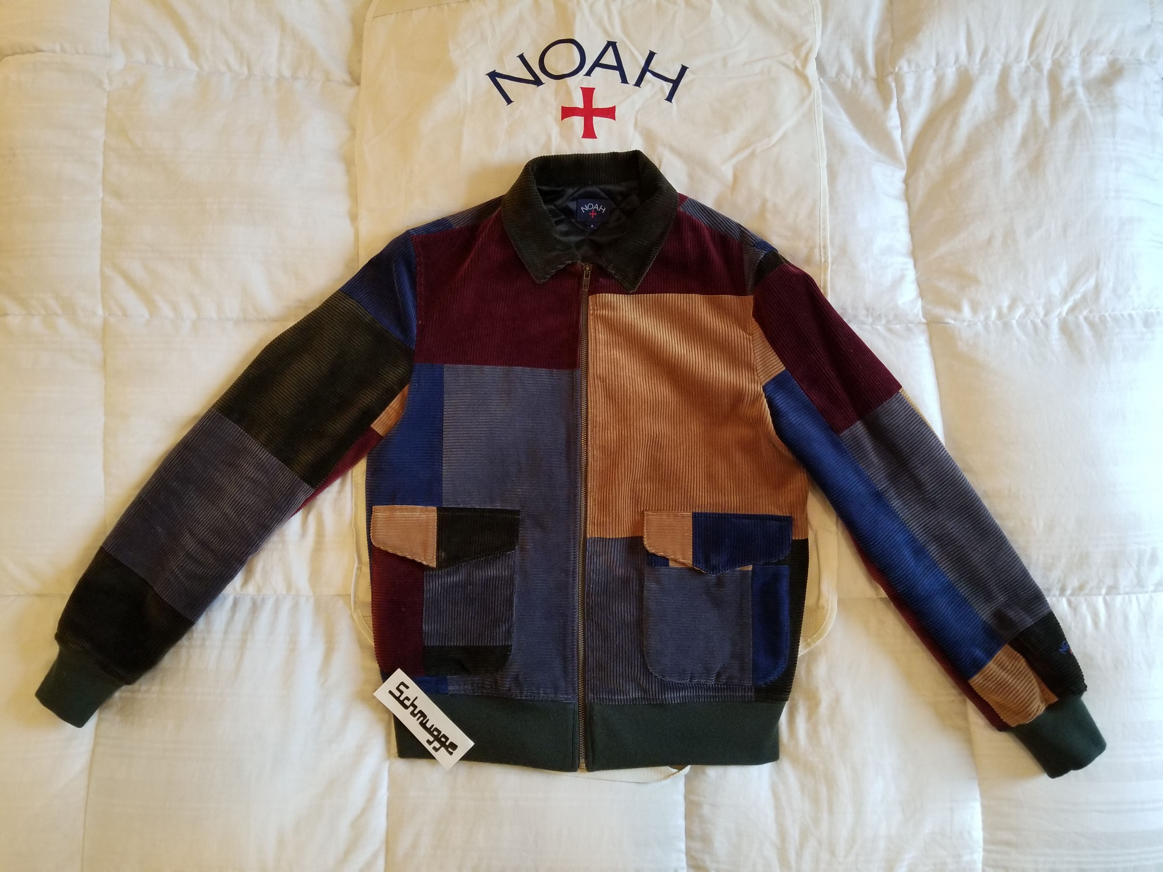 Pre-owned Noah Fw17  Ny Patchwork Corduroy Jacket Made In Multicolor