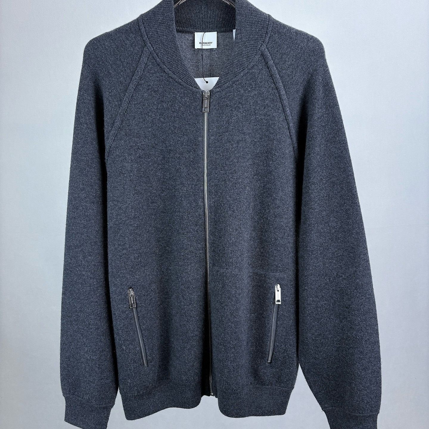 Burberry Burberry Wool Cashmere Knit Zip Bomber Jacket Size XL Size US XL / EU 56 / 4 - 2 Thumbnail
